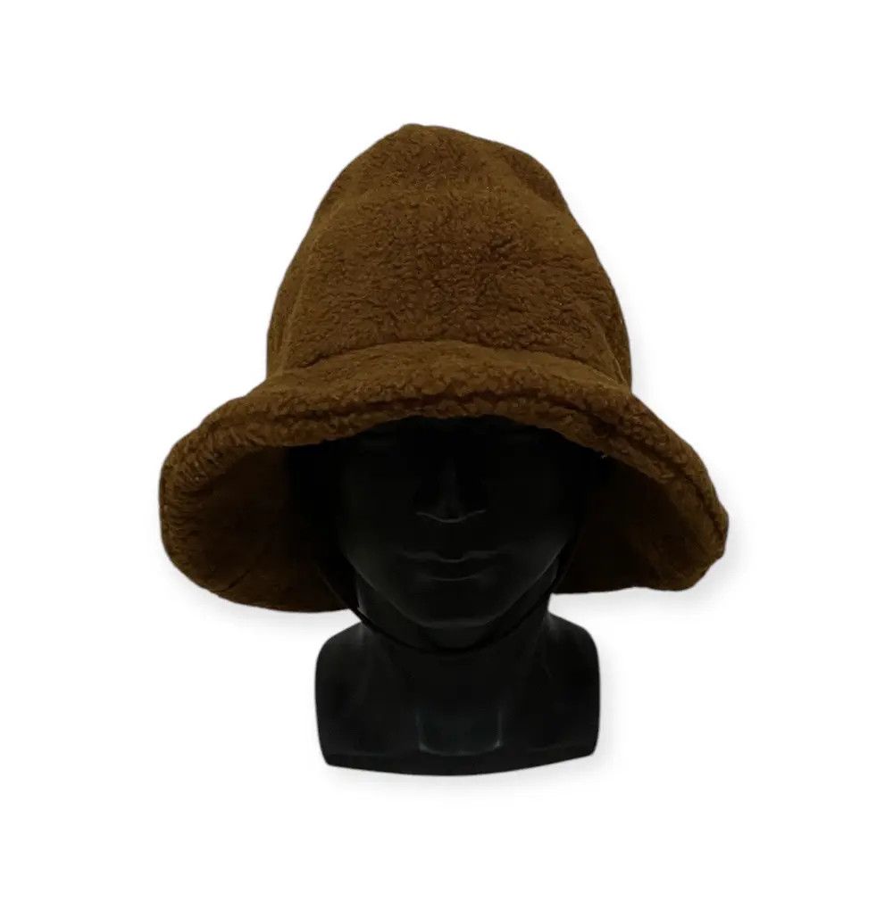 Japanese Brand Japanese Brand Fleece Plain Bucket Hat Size ONE SIZE - 1 Thumbnail