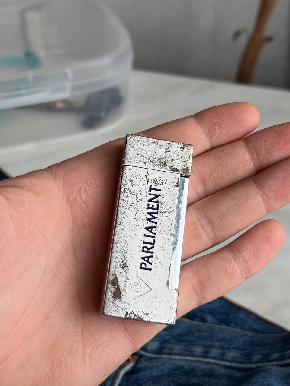Designer × Vintage Y2K ELEGANCE PARLAMENT GEOMETRIC METAL HEAVY BIG LIGHTER Size ONE SIZE - 9 Thumbnail