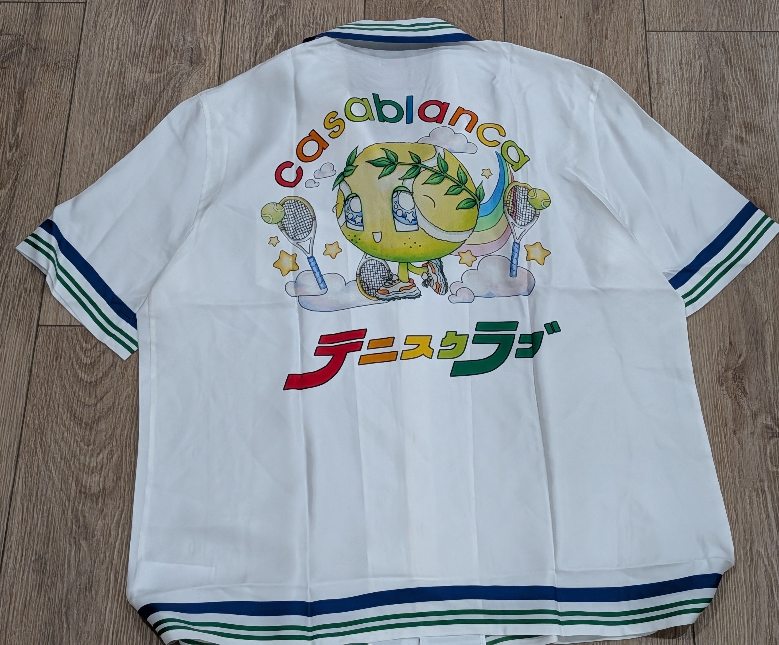 Casablanca Casablanca Mountain Tennis Ball Silk Button-Up Shirt 2XL Size US XXL / EU 58 / 5 - 5 Thumbnail