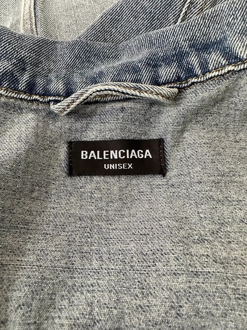 Balenciaga Balenciaga Denim Jacket 2502-Nextarrow Size US XL / EU 56 / 4 - 7 Thumbnail