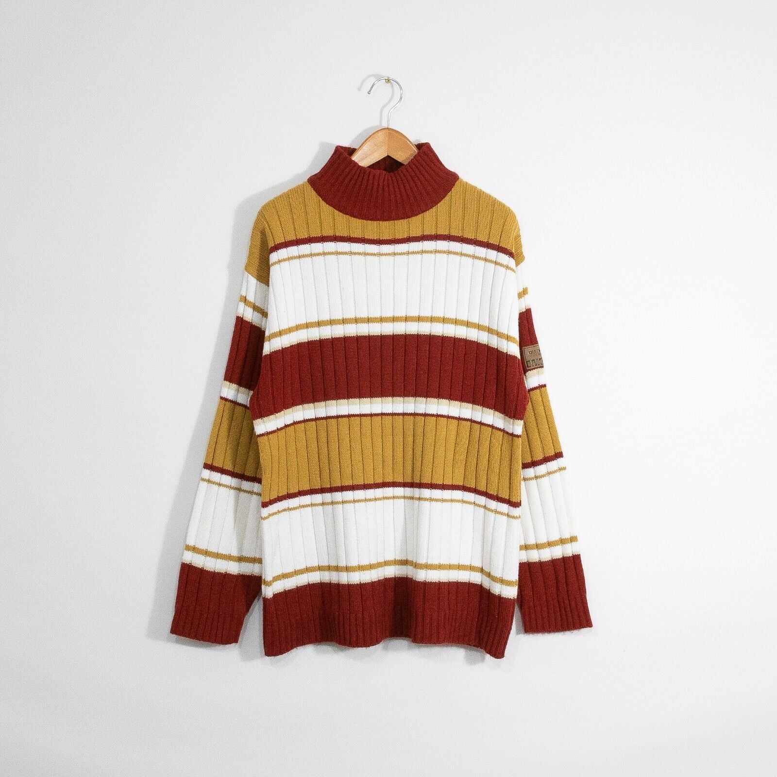 Southpole × Vintage Vintage Southpole Acrylic Striped Sweater Large - Mock Neck Size US L / EU 52-54 / 3 - 1 Thumbnail
