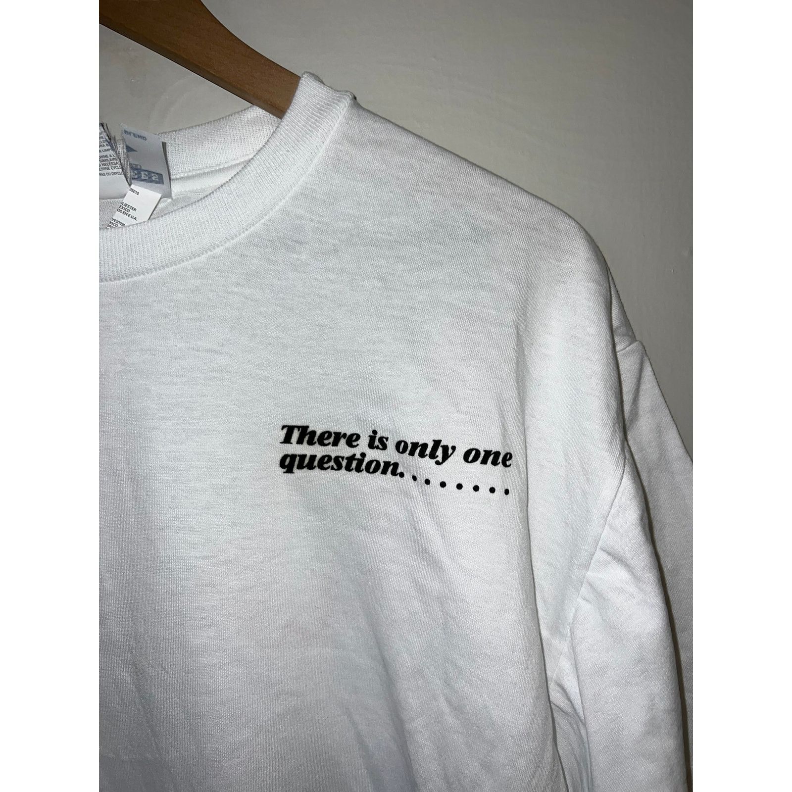 Jerzees 90s Only One Question The Film Bed With Me Shirt VTG Large Size US L / EU 52-54 / 3 - 3 Thumbnail