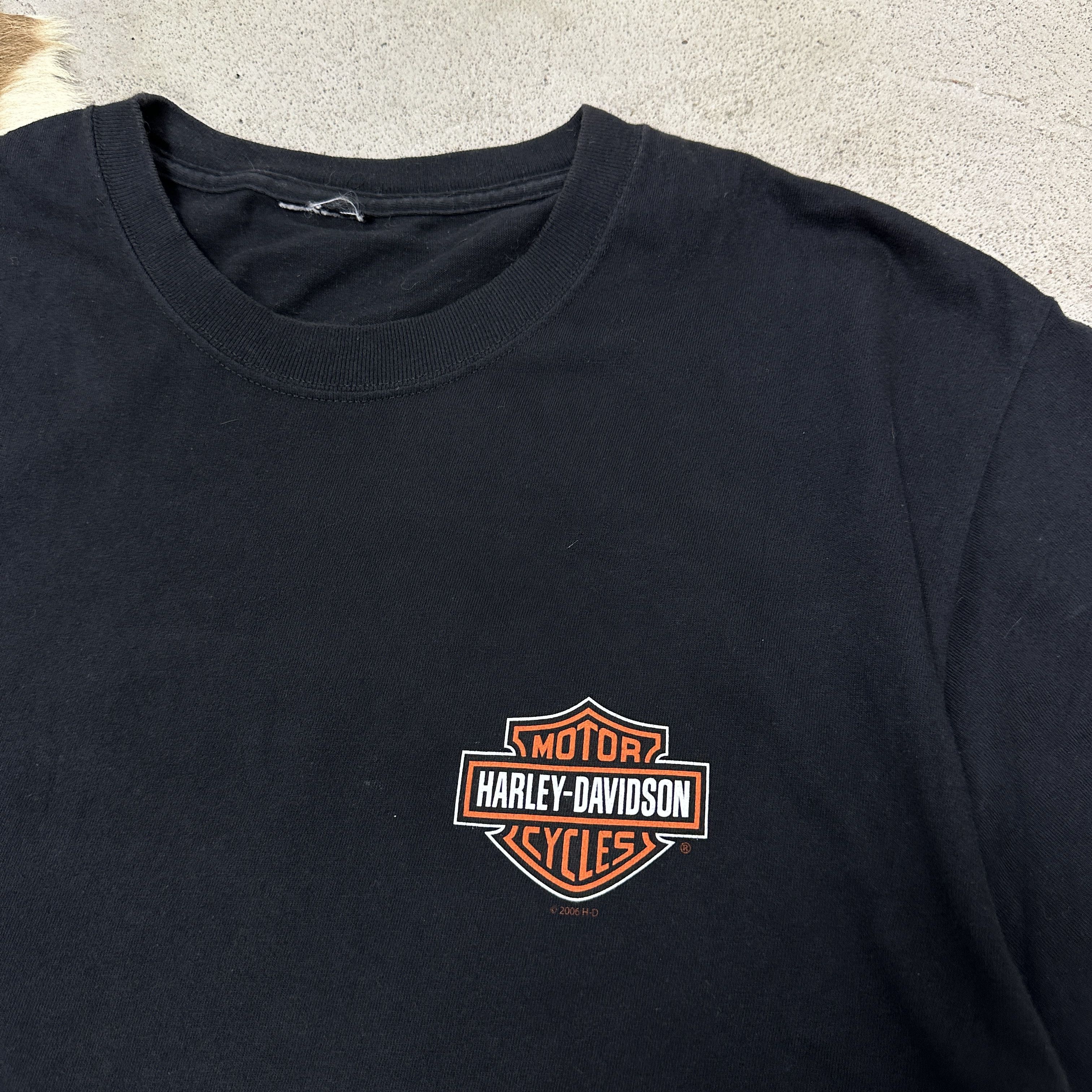 Harley Davidson Vintage Moto Biker Grunge Harley Davidson T-shirt Y2K Size US L / EU 52-54 / 3 - 5 Thumbnail