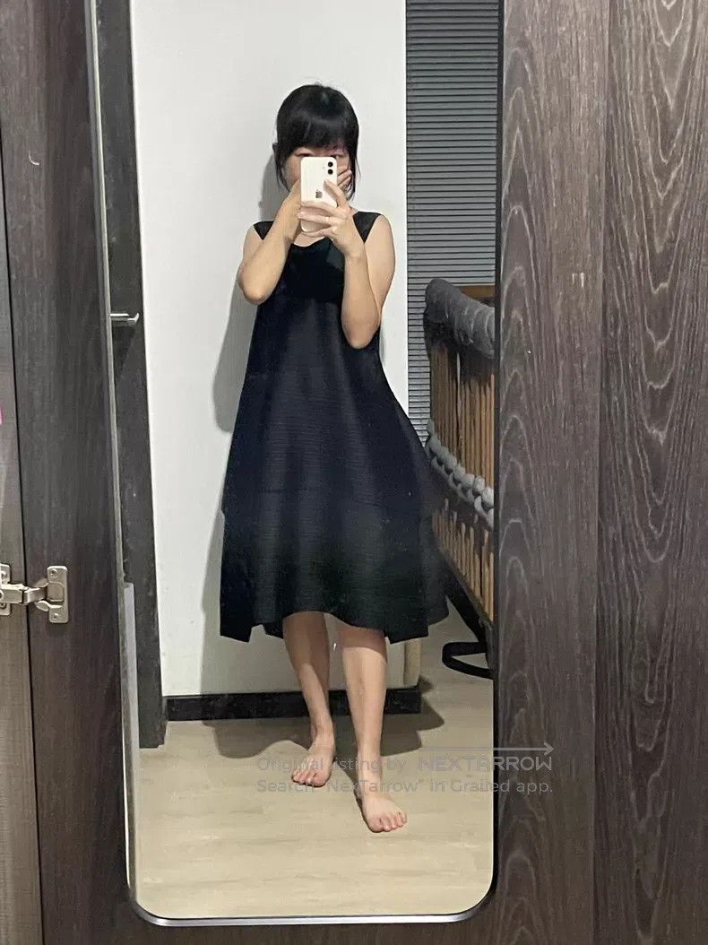 Issey Miyake Issey Miyake Black Double Horizontal Stripe Mini Dress Size L / US 10 / IT 46 - 3 Thumbnail