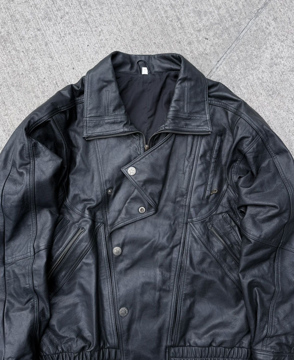 Vintage Vintage Leather Y2K avantgarde streetwear jacket Size US XL / EU 56 / 4 - 6 Thumbnail