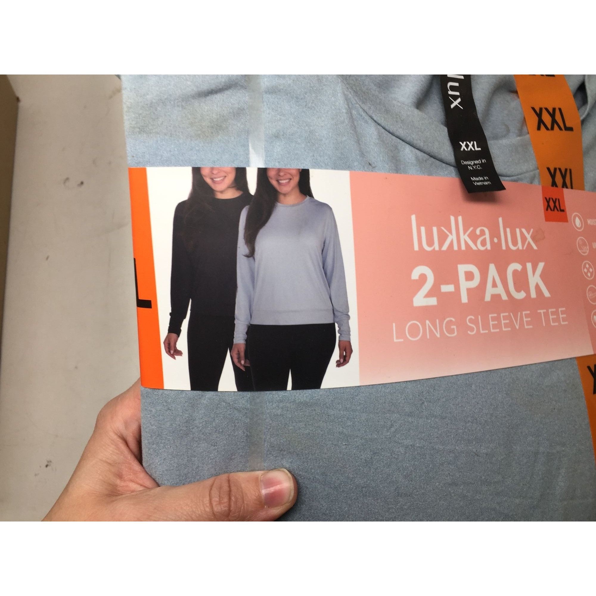 Other Lukka Lux Women's 2 Pack Long Sleeve Shirts Size XXL New wit Size XXL / US 16-18 / IT 52-54 - 4 Thumbnail