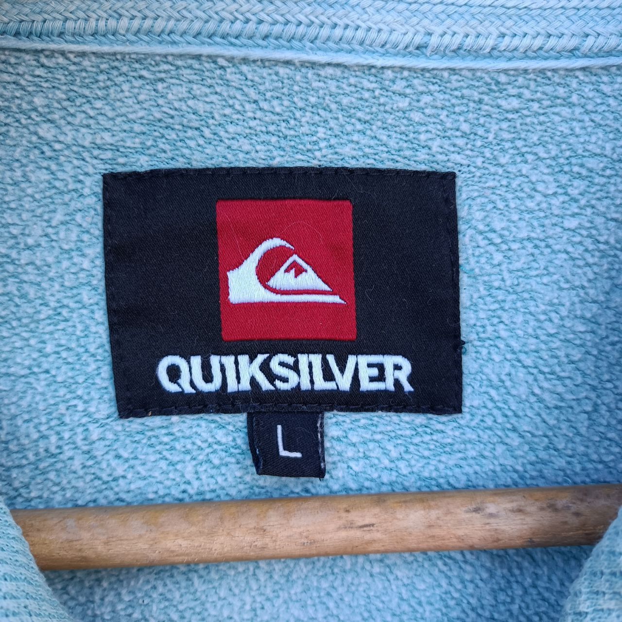 Quicksilver × Vintage Vintage Quicksilver Spell out Distressed Hoodie Zipup Size US L / EU 52-54 / 3 - 3 Thumbnail