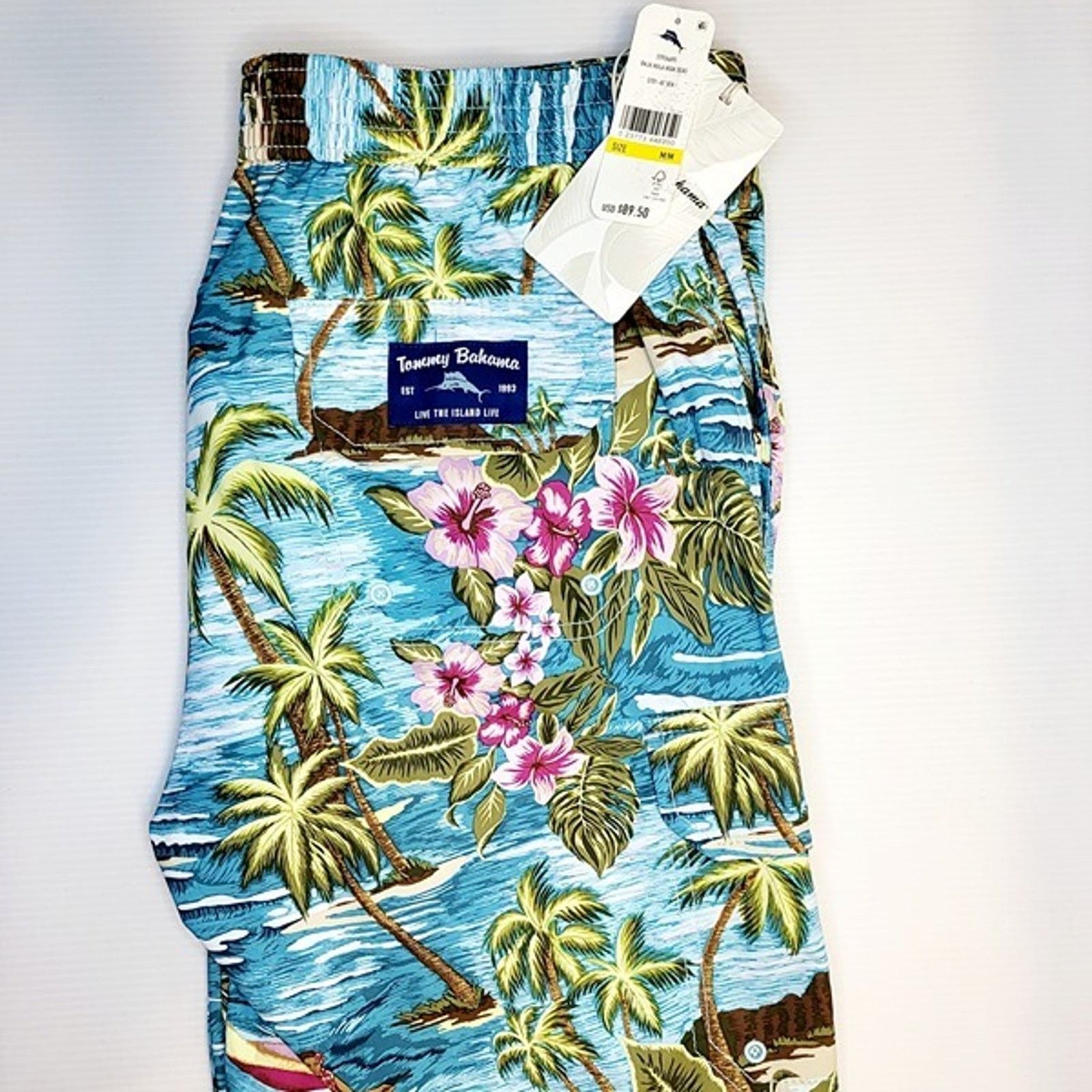 Tommy Bahama NWT TOMMY BAHAMA Baja Hula High Seas Swim‎ Shorts Size SM Size US 32 / EU 48 - 7 Thumbnail