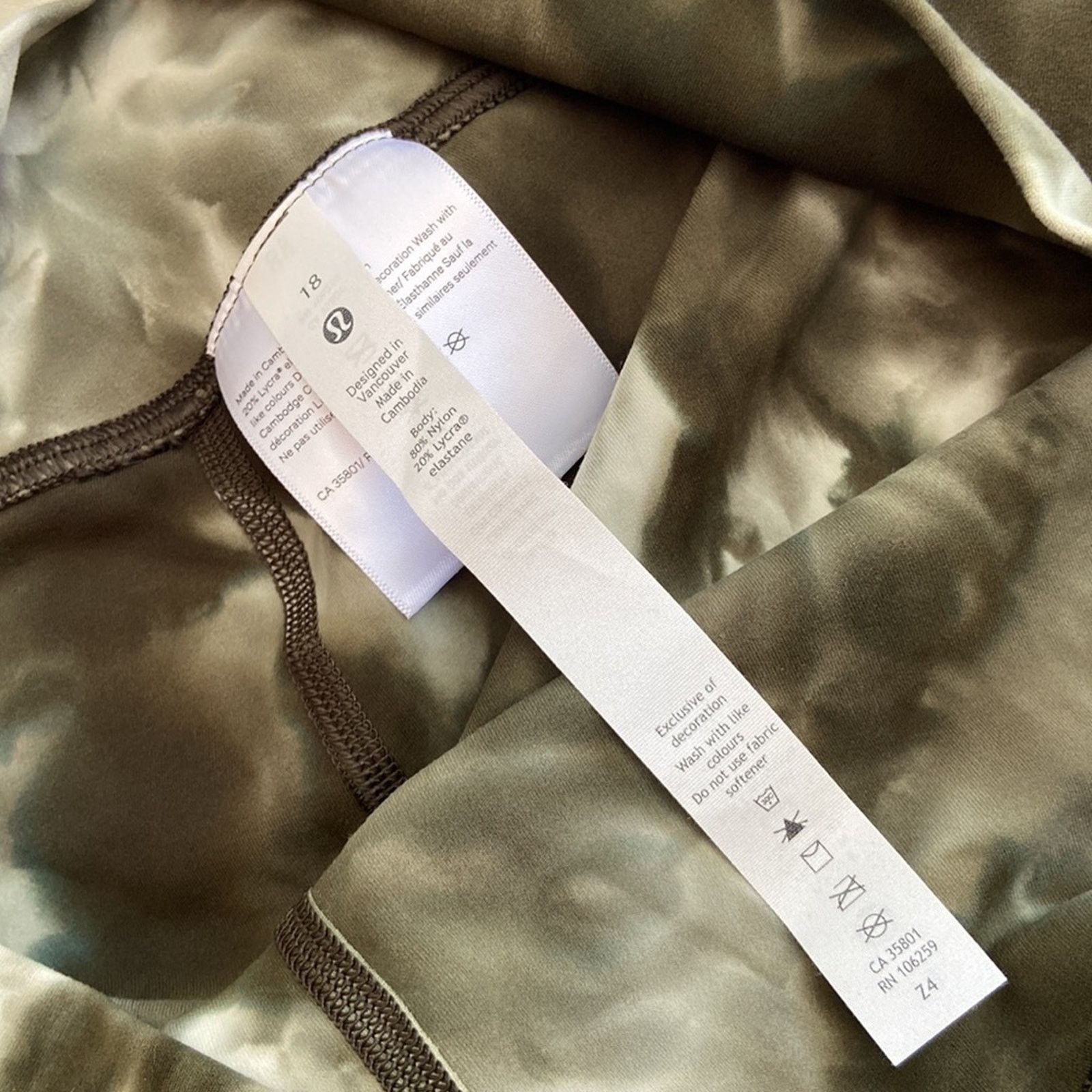 Lululemon LULULEMON Align HR Pant 18 28” Diamond Dye Light Sage Green Size 40" / US 18 - 16 Thumbnail