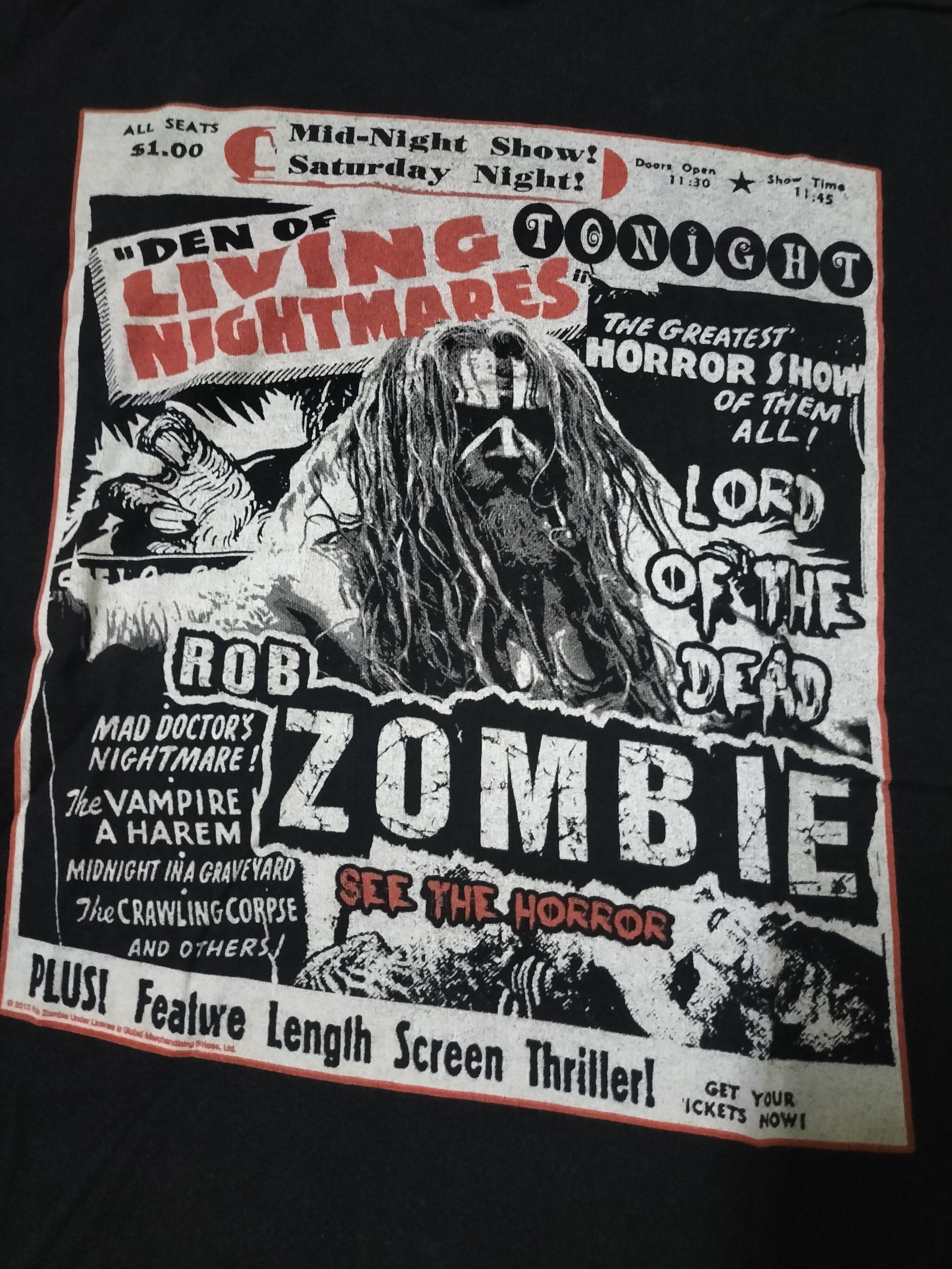 Band Tees Rob Zombie Promo Gig Album Arts band Fashion Size US S / EU 44-46 / 1 - 2 Thumbnail