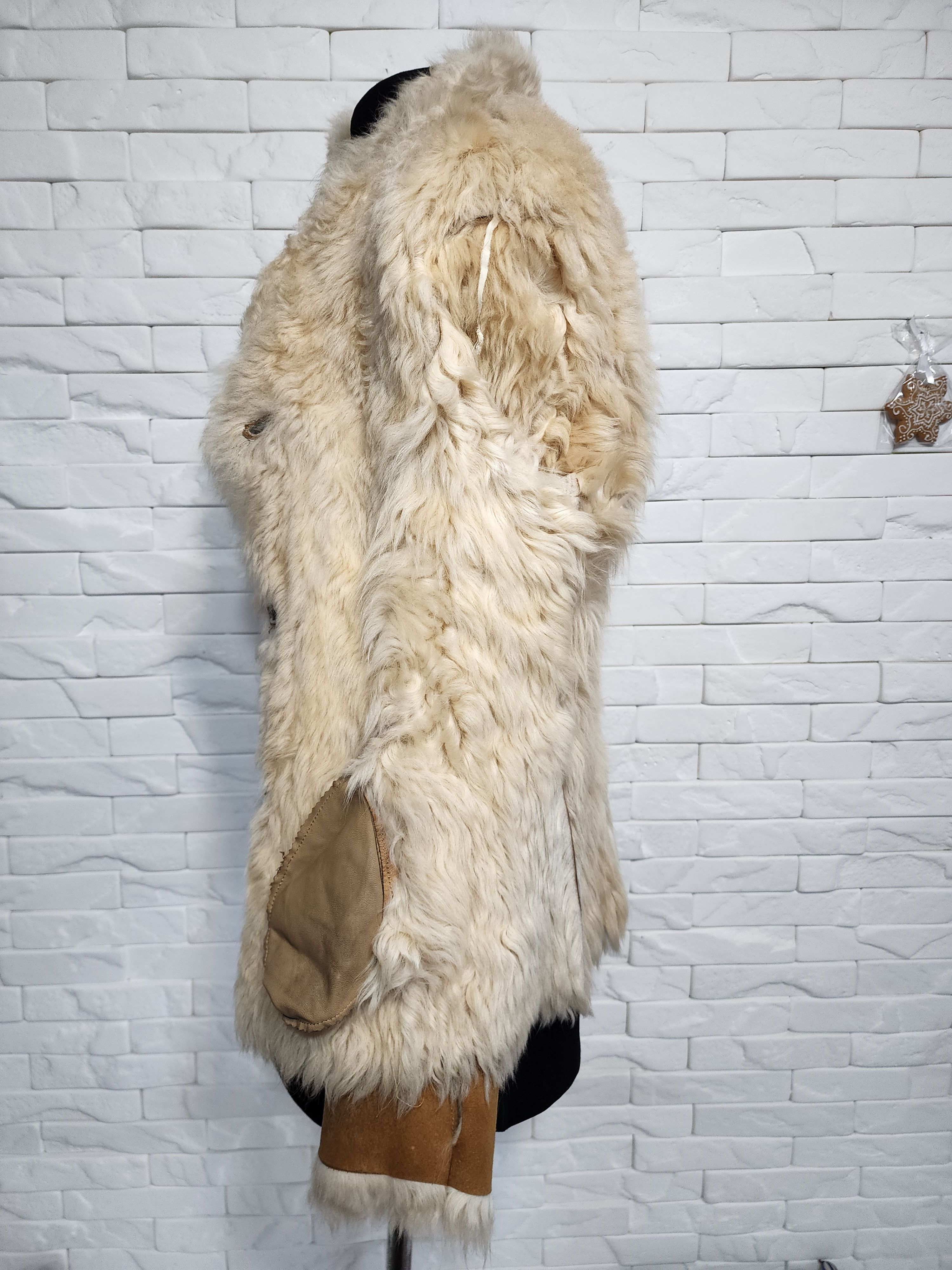 Furla Brown Sheepskin Coat: Women's Leather Weave Winter Coat Size M / US 6-8 / IT 42-44 - 10 Thumbnail