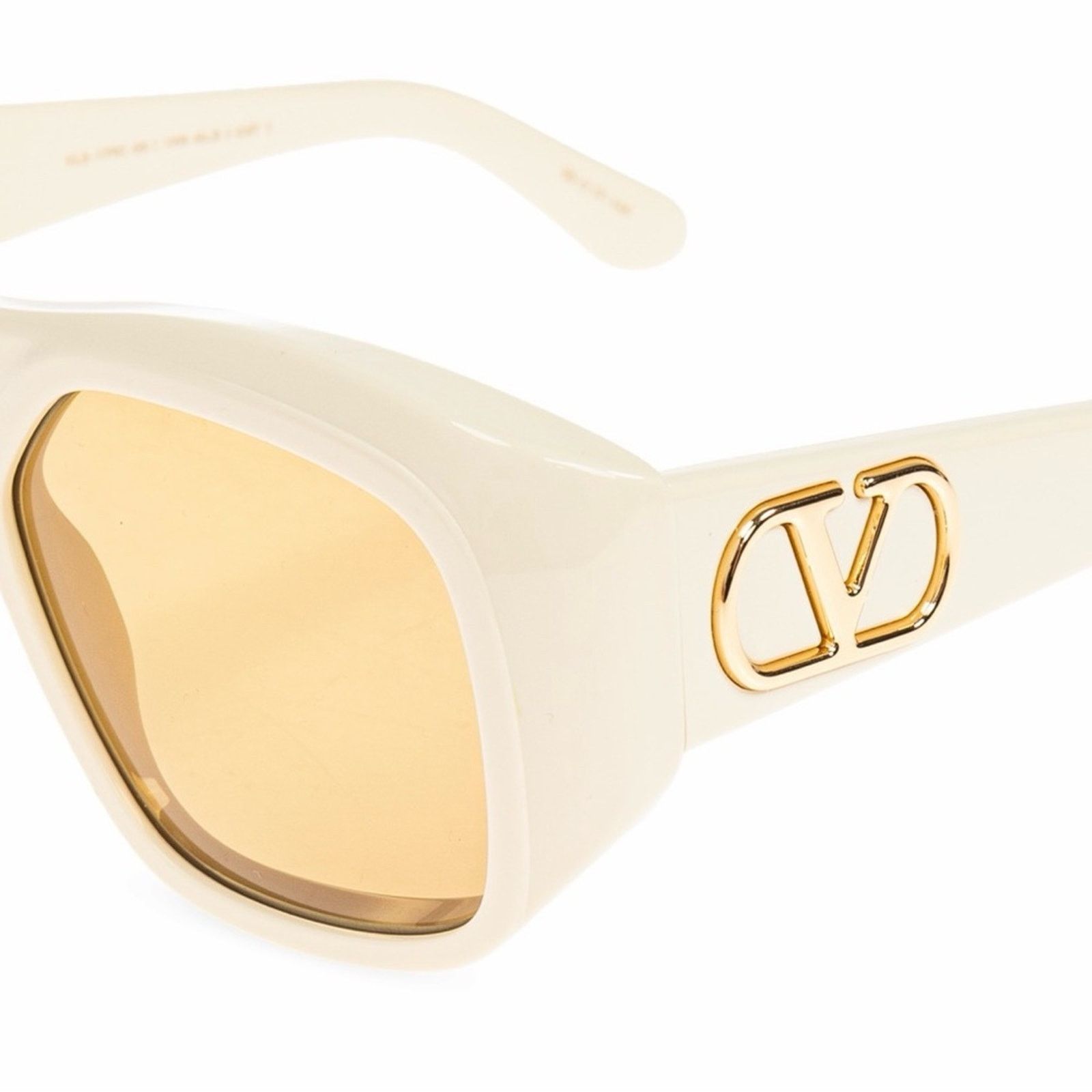 Valentino New! Valentino VLS 179C, Cream Sunglasses Authentic Size ONE SIZE - 4 Thumbnail