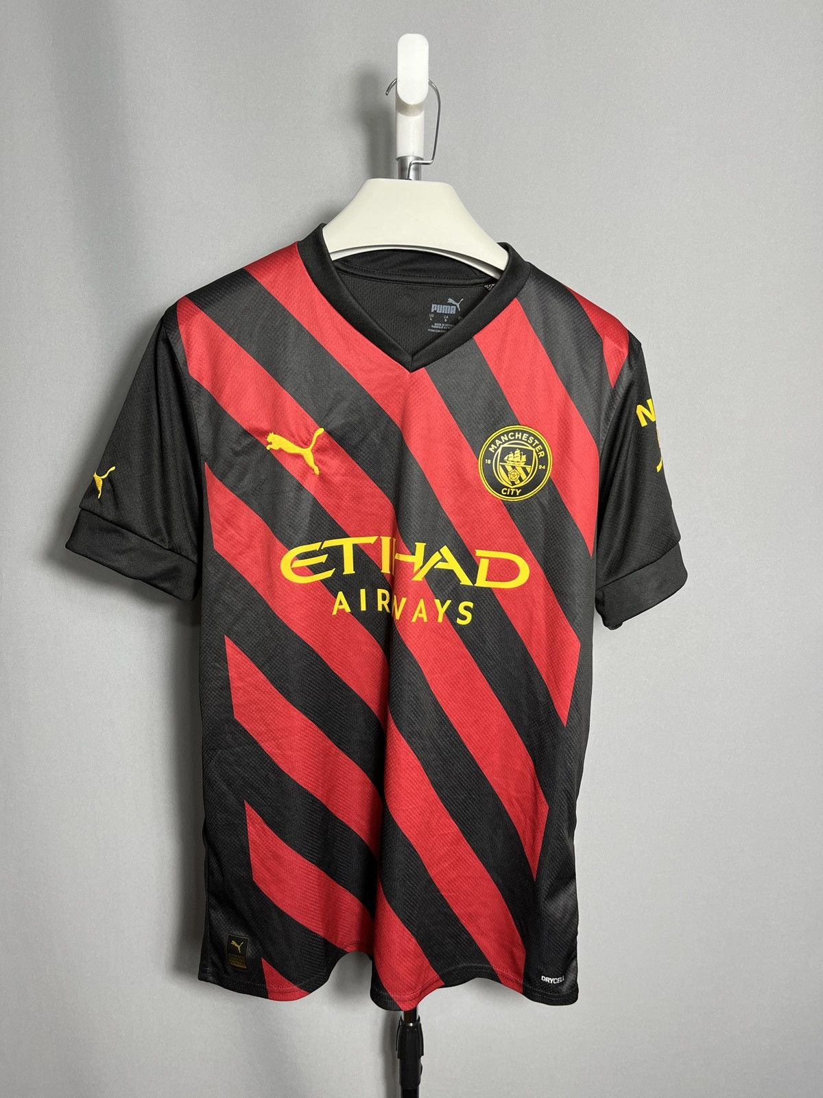 Puma Puma Manchester City Away Soccer Jersey 2022 2023 Black Red Size US L / EU 52-54 / 3 - 1 Thumbnail