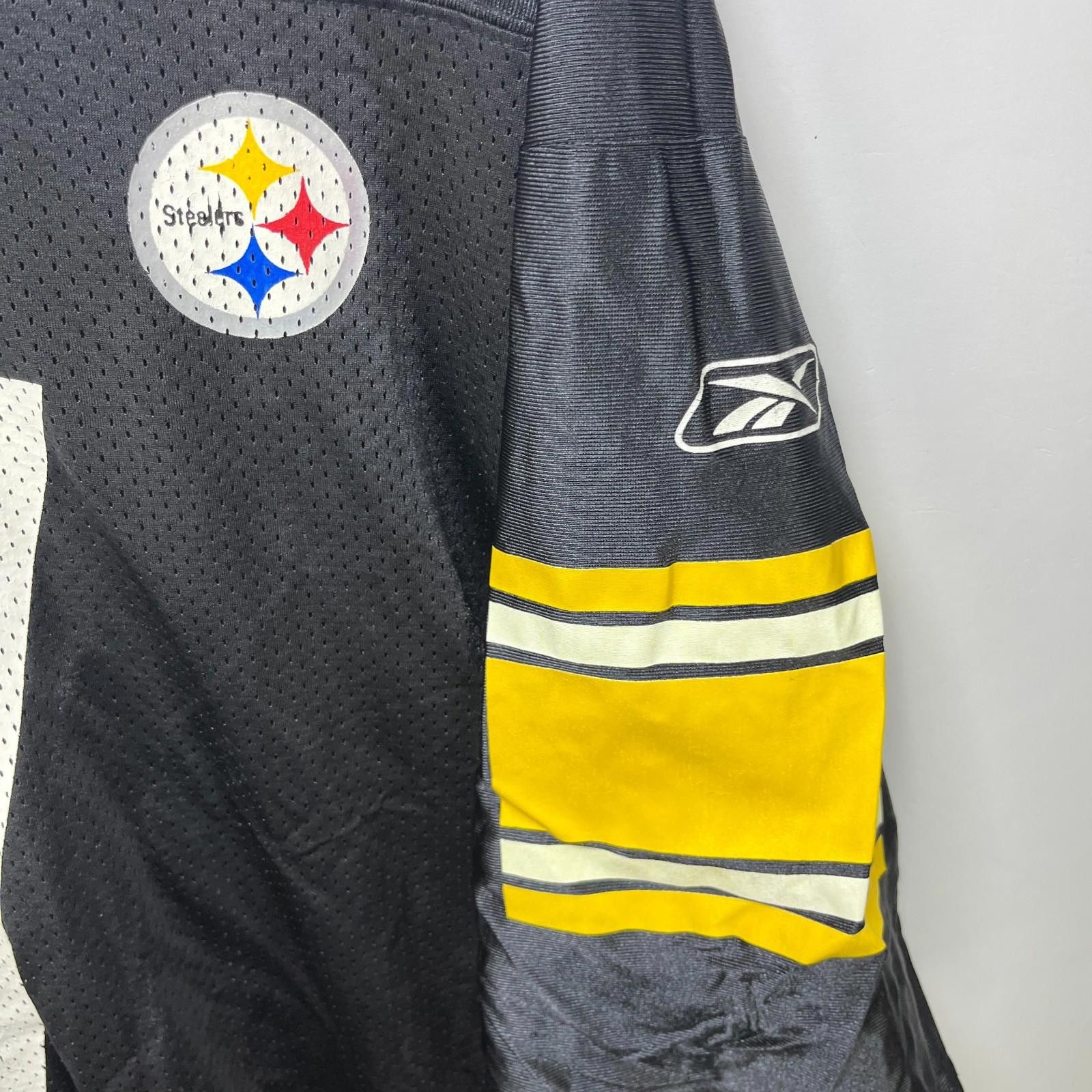 Reebok Vintage Pittsburgh Steelers Roethlisberger Jersey Large Size ONE SIZE - 4 Thumbnail