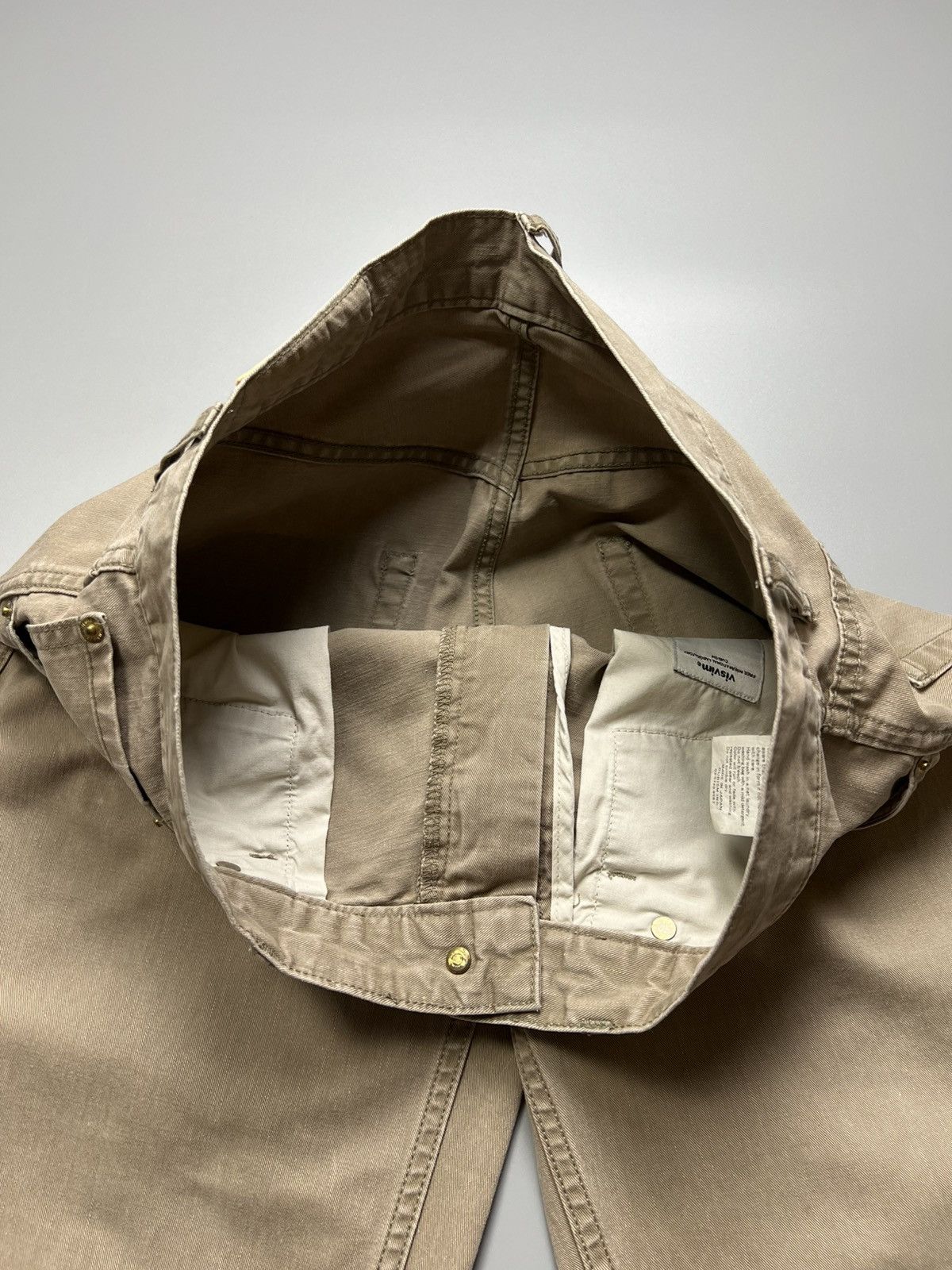 Japanese Brand × Visvim Visvim - Deer Skin Beige Mens Chino - Pants Size US 32 / EU 48 - 9 Thumbnail