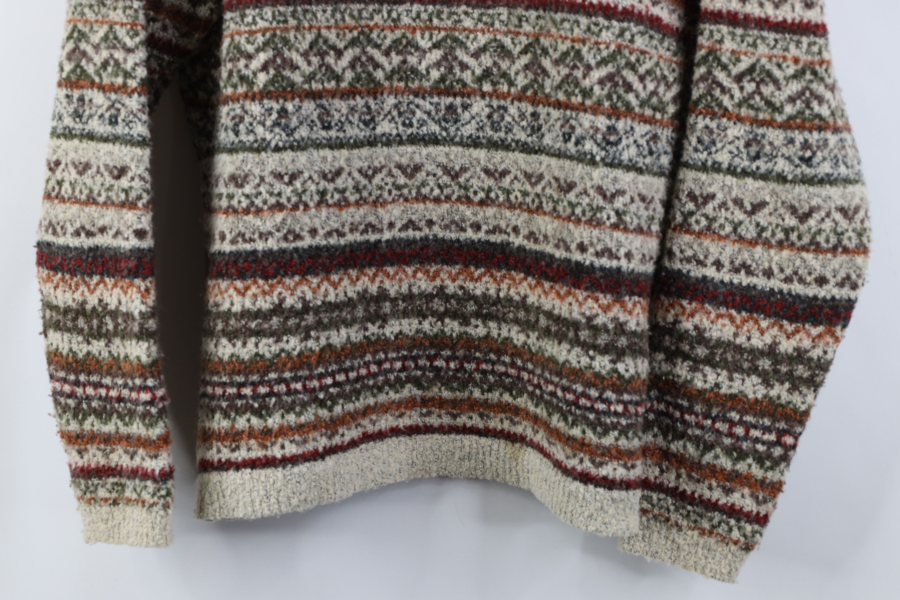 Vintage Vintage 90s Streetwear Blend Knit Fair Isle Crewneck Sweater Size M / US 6-8 / IT 42-44 - 3 Thumbnail