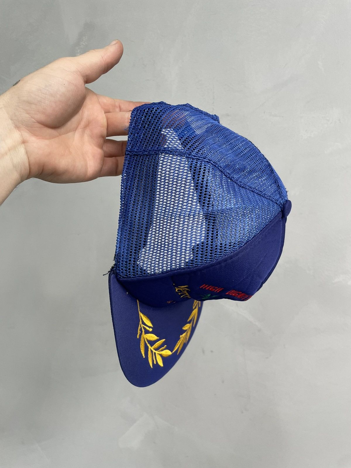 Mercedes-Benz VINTAGE RARE RETRO BLUE MERCEDES BENZ HYPE CAP HAT Y2K Size ONE SIZE - 6 Thumbnail