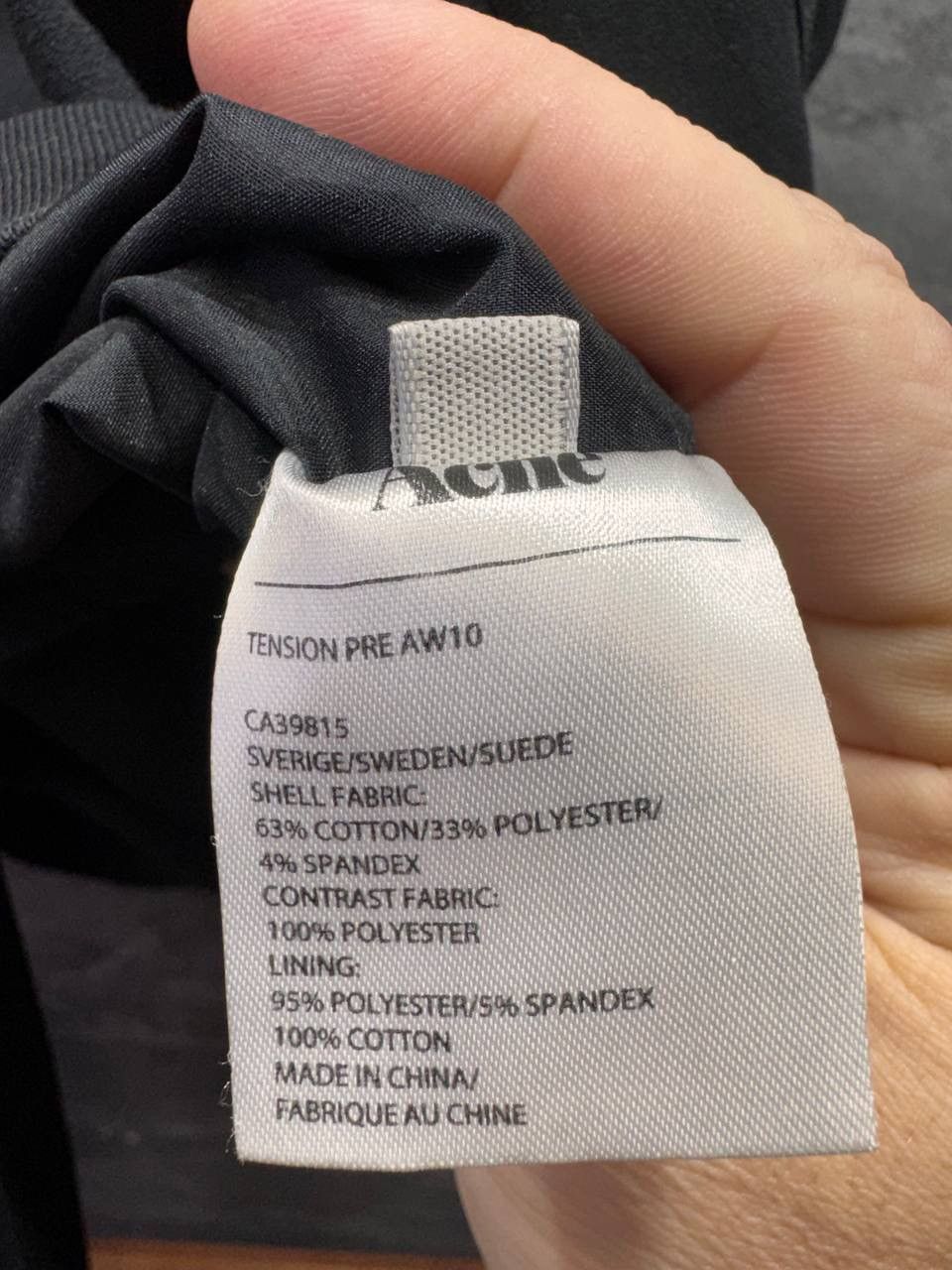 Acne Studios Acne Studios Tension Pre AW10 Black Zip Up Jacket Bomber Size M / US 6-8 / IT 42-44 - 13 Thumbnail