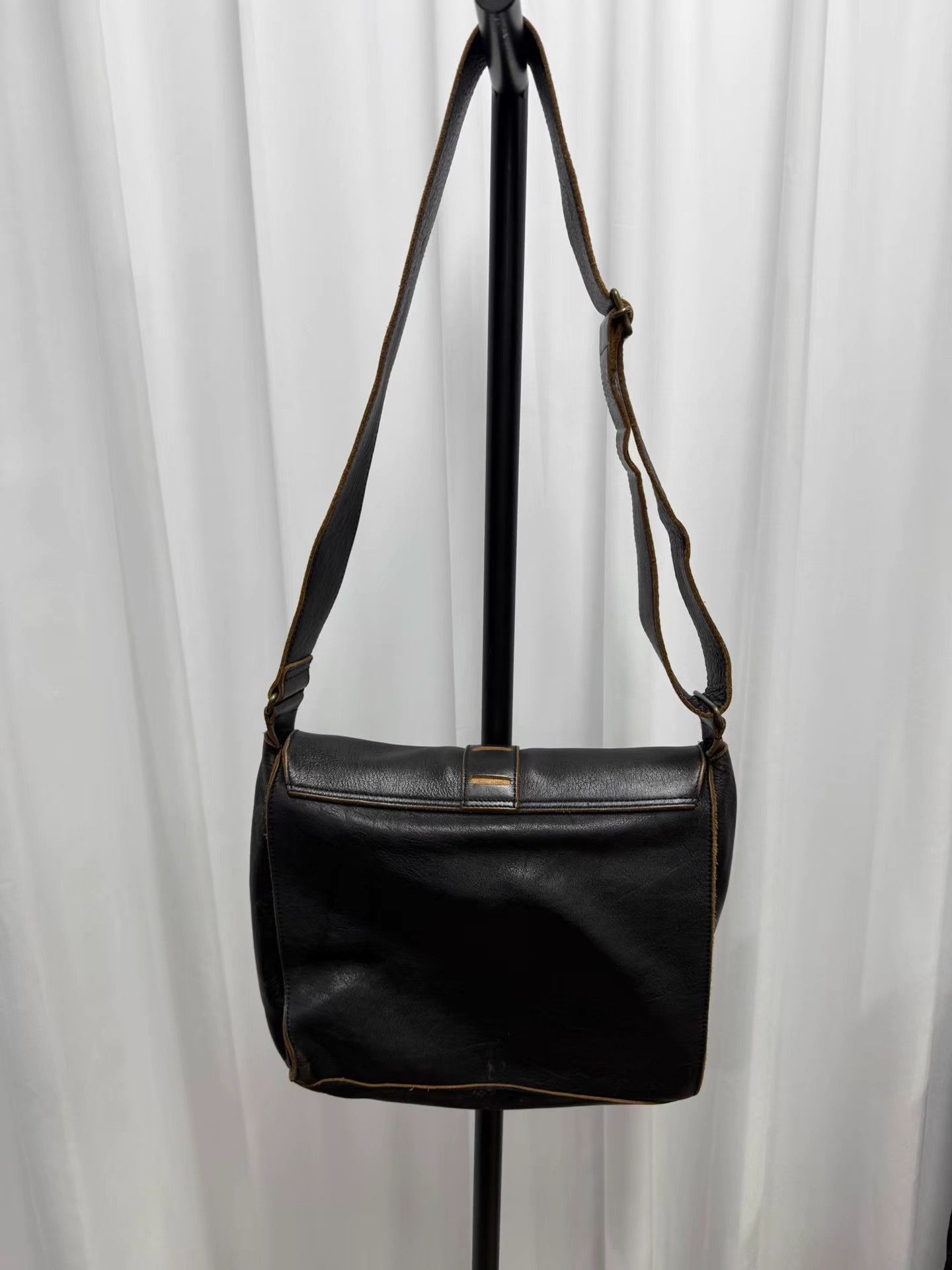 Yohji Yamamoto yohji yamamoto y's for men Thick Leather Messenger Bag K20 Size ONE SIZE - 2 Thumbnail