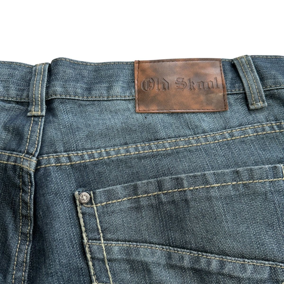 Vintage Old Skool Jeans Embroidered Y2K 2000s Hip Hop Vintage Size US 38 / EU 54 - 4 Thumbnail