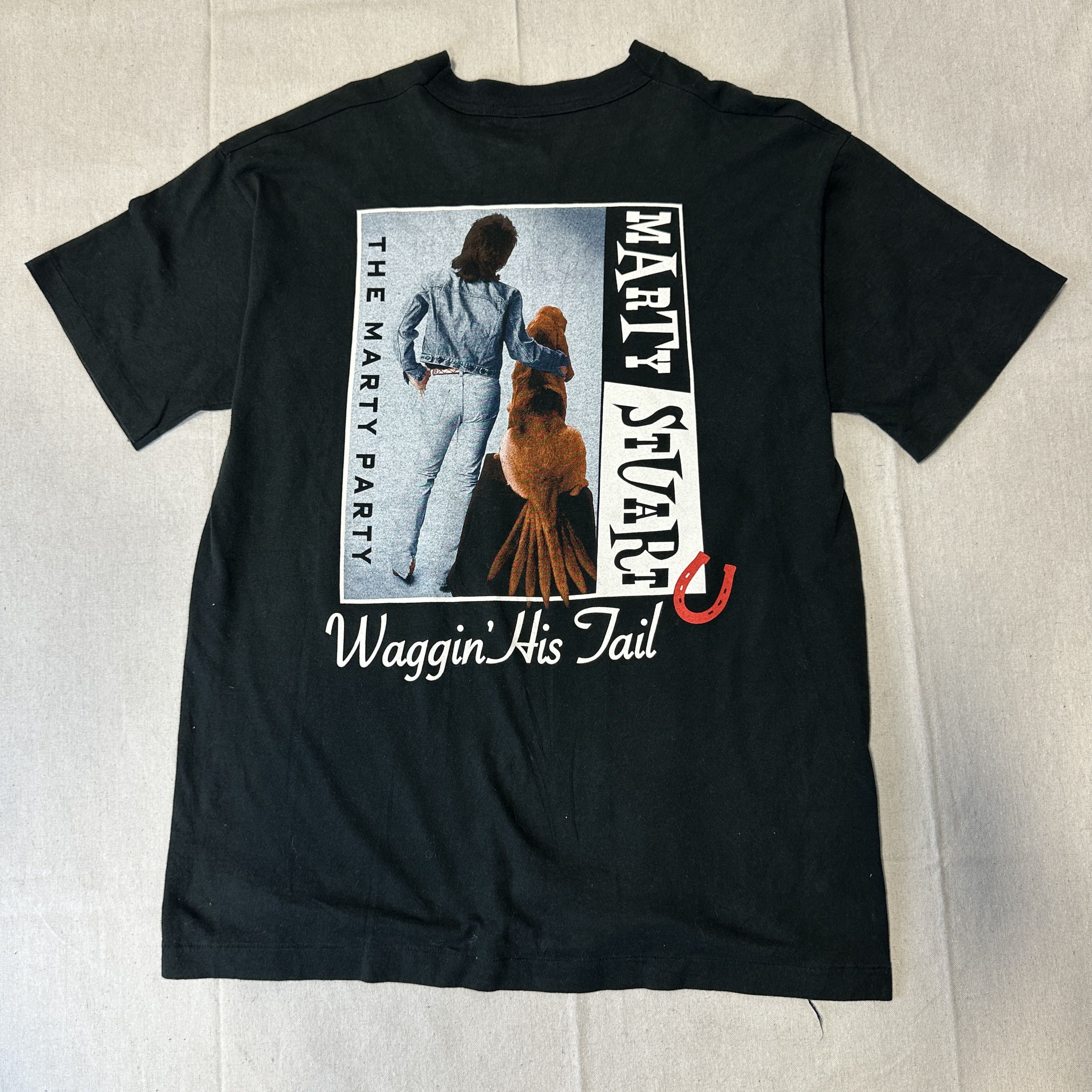 Fruit Of The Loom Vintage Marty Stuart Graphic Hound Dog Country Music T-Shirt Size XL Size US XL / EU 56 / 4 - 6 Thumbnail