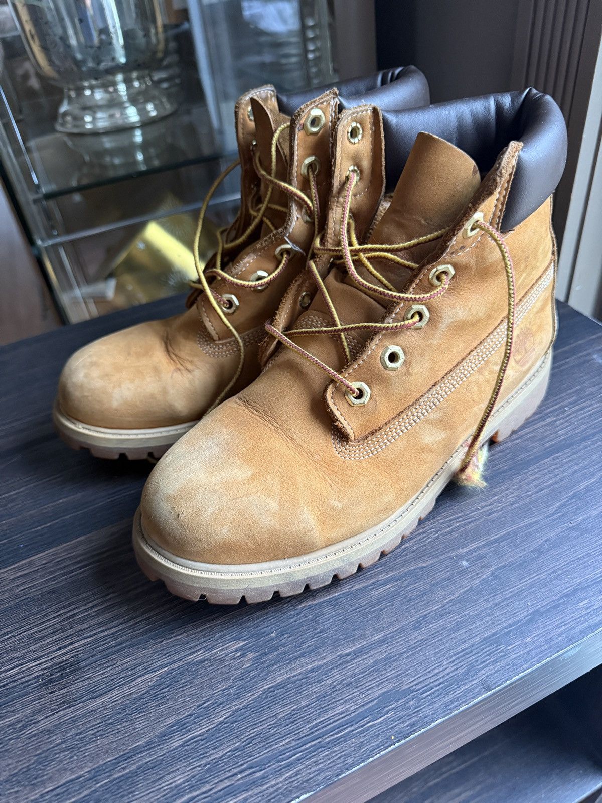 Timberland Timberland 6-Inch Premium Wheat Nubuck Boots Size US 6 / EU 39 - 3 Thumbnail