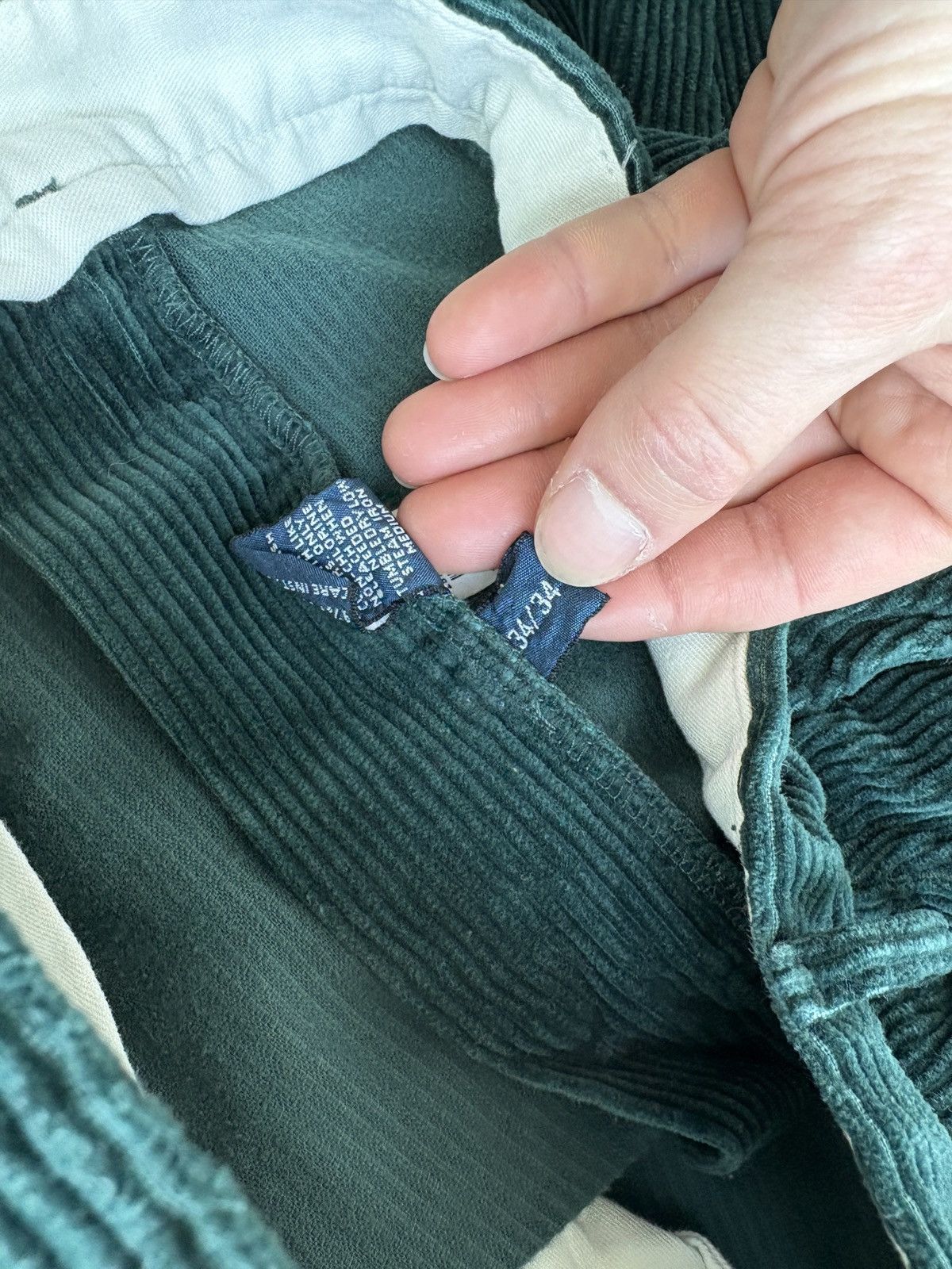 Polo Ralph Lauren Vintage Y2K Polo Ralph Lauren Baggy Corduroy Pants 34x34 Size US 34 / EU 50 - 4 Thumbnail