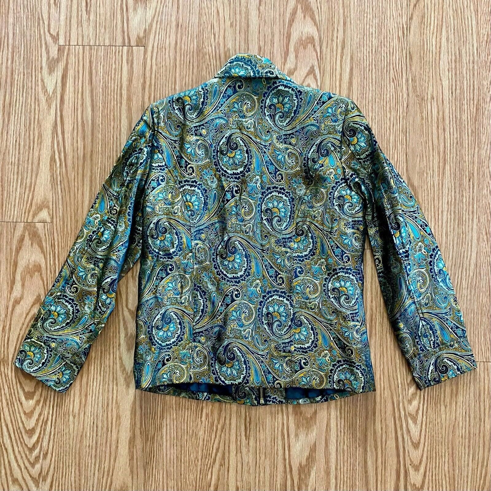 Other Brownstone Studio Vintage Gold Paisley Jacket Womens Small Size S / US 4 / IT 40 - 10 Thumbnail