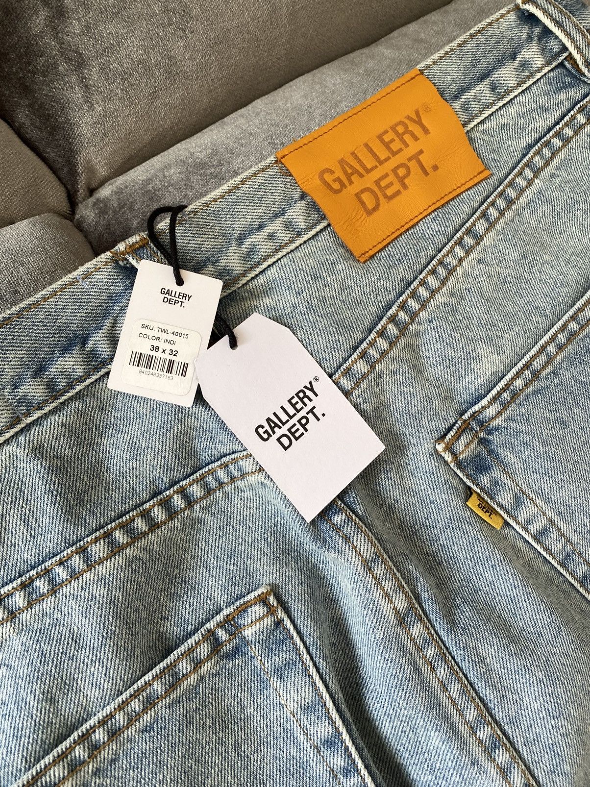 Gallery Dept. €1079 ! BNWT Gallery Dept “Trent Pant” Denim Jeans 38/32 Size US 38 / EU 54 - 20 Thumbnail