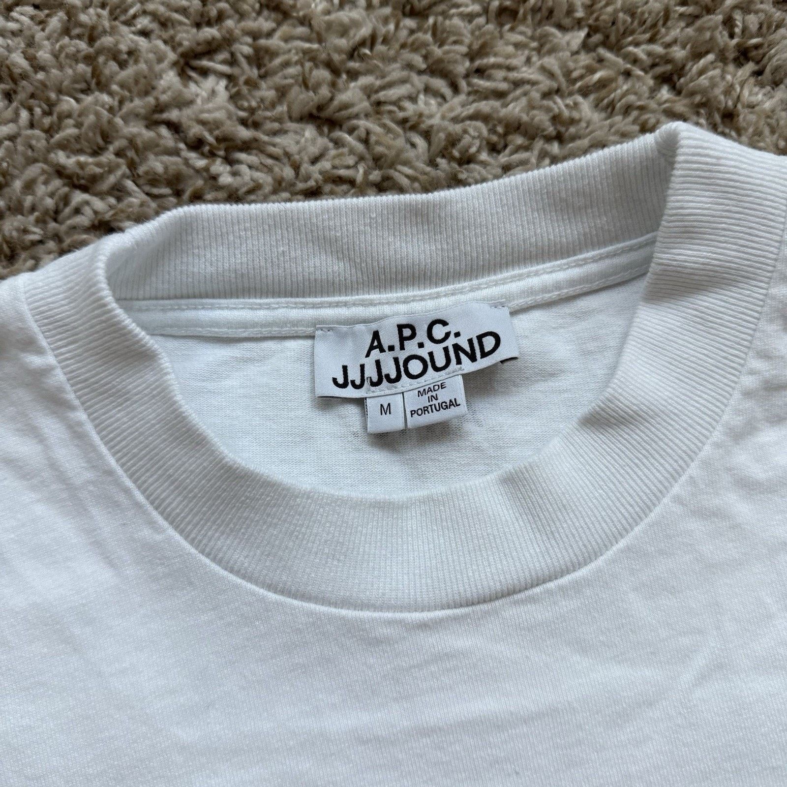 A.P.C. × JJJJound JJJJound x APC Round Rough Tee White T-Shirt Fix It SOLD OUT Size US M / EU 48-50 / 2 - 4 Thumbnail