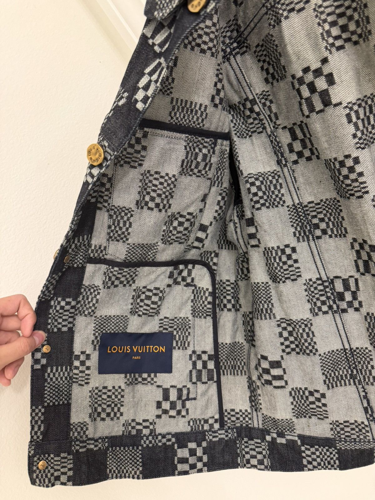 Louis Vuitton Louis Vuitton Damien Distorted Denim Jacket Size US M / EU 48-50 / 2 - 3 Thumbnail