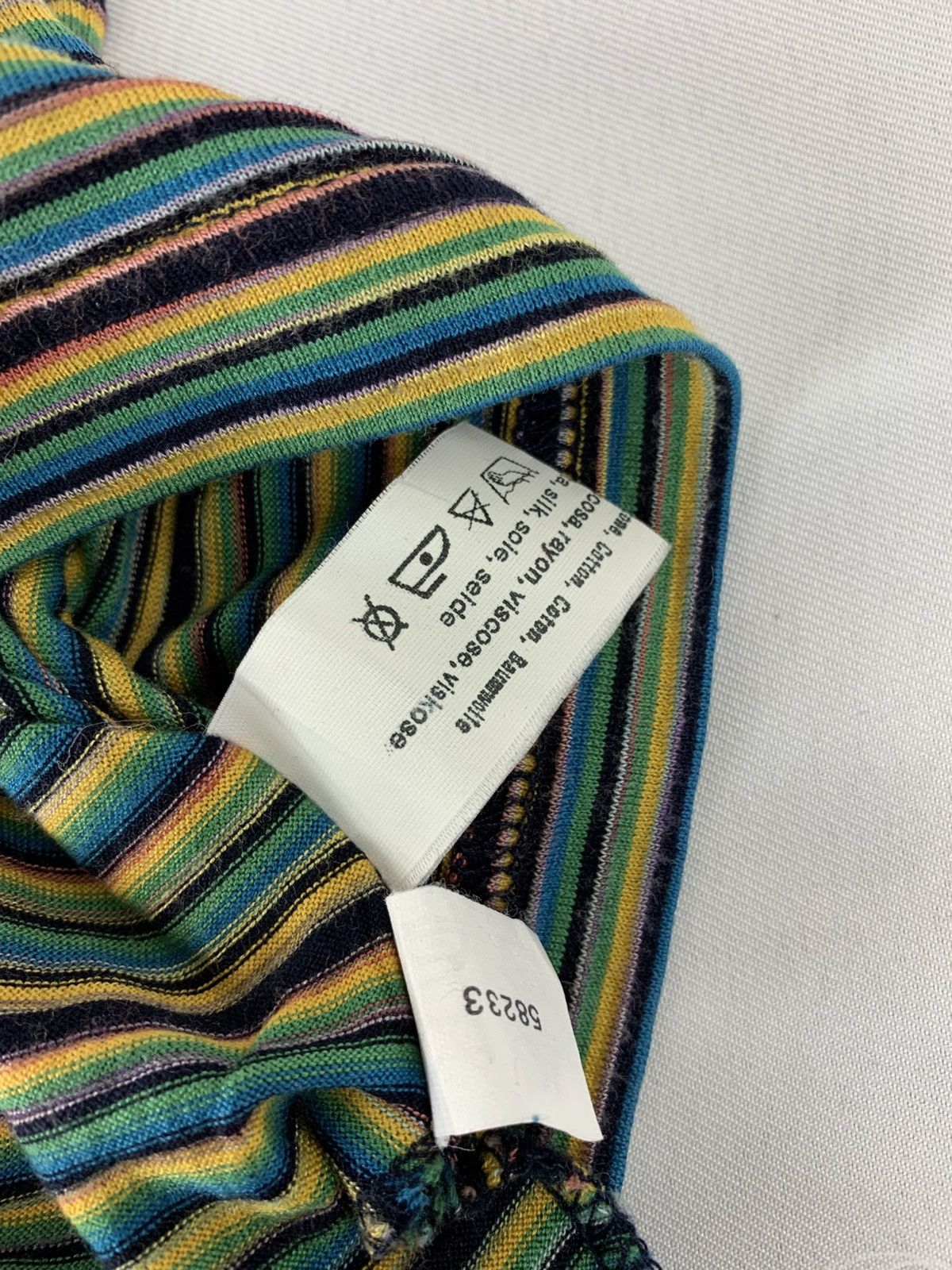 Missoni 90s Missoni Sport Italian Striped Multicolour Polo Tee Size US M / EU 48-50 / 2 - 7 Thumbnail
