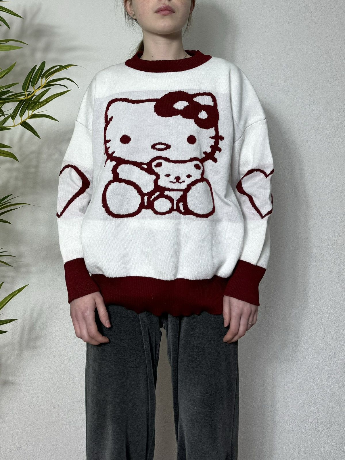 Cartoon Network HELLO KITTY KNITTED CUTE SWEATER Size M / US 6-8 / IT 42-44 - 6 Thumbnail