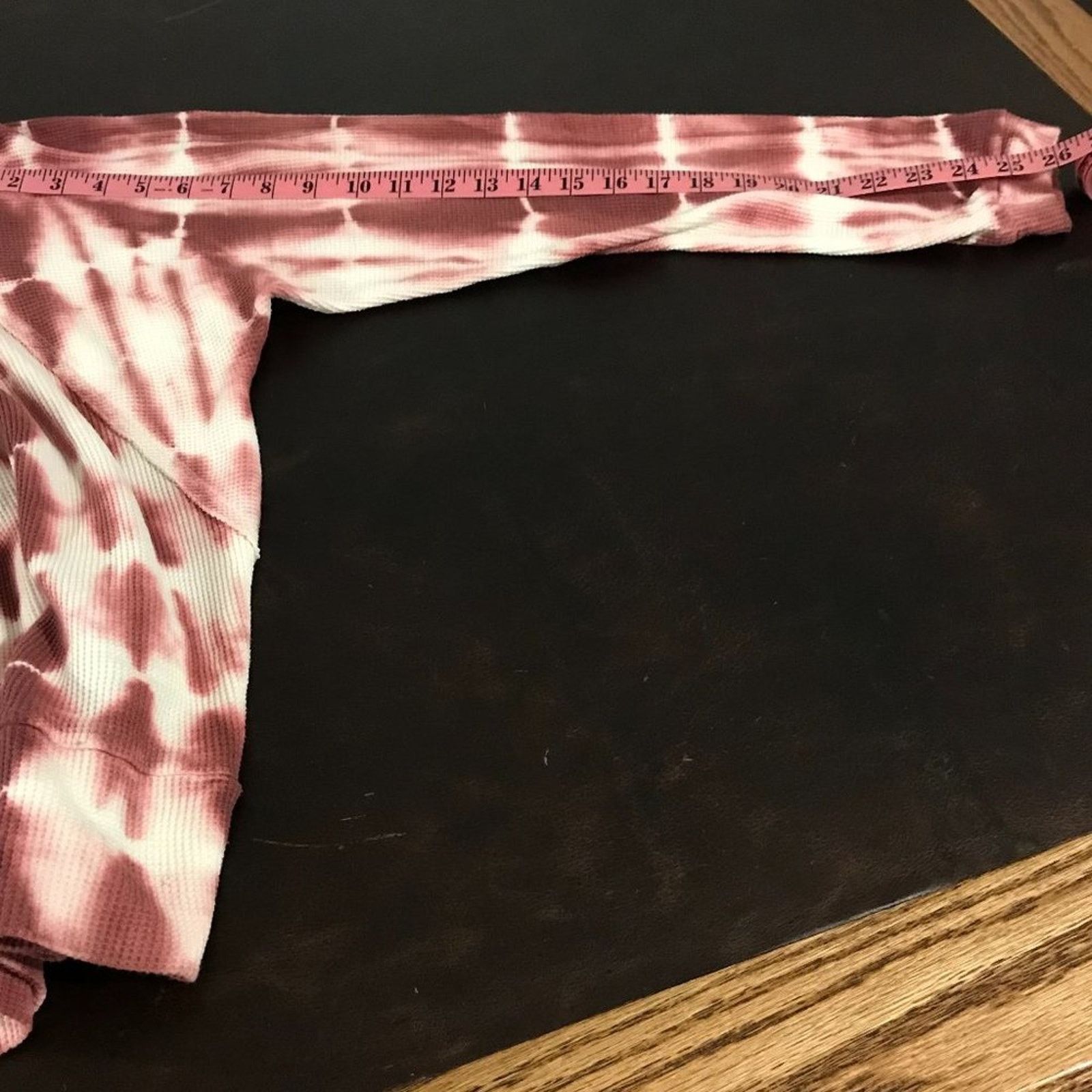 Anthropologie Anthropologie Pilcro Angie Mock Neck Tie Dye L/S Waffle Top Size M / US 6-8 / IT 42-44 - 8 Thumbnail
