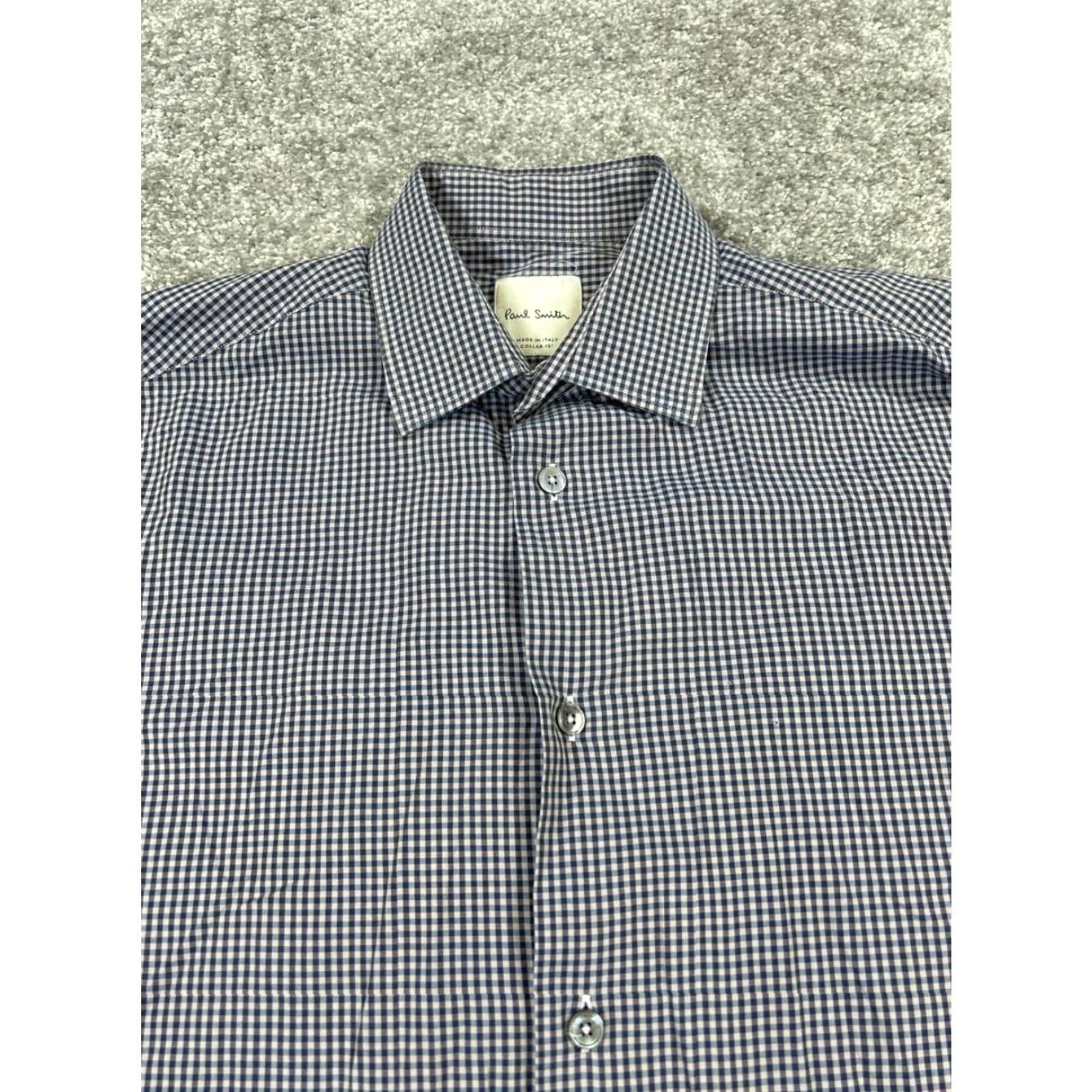 Paul Smith Paul Smith Shirt Mens L Blue Cotton Button-Up Size US L / EU 52-54 / 3 - 2 Thumbnail