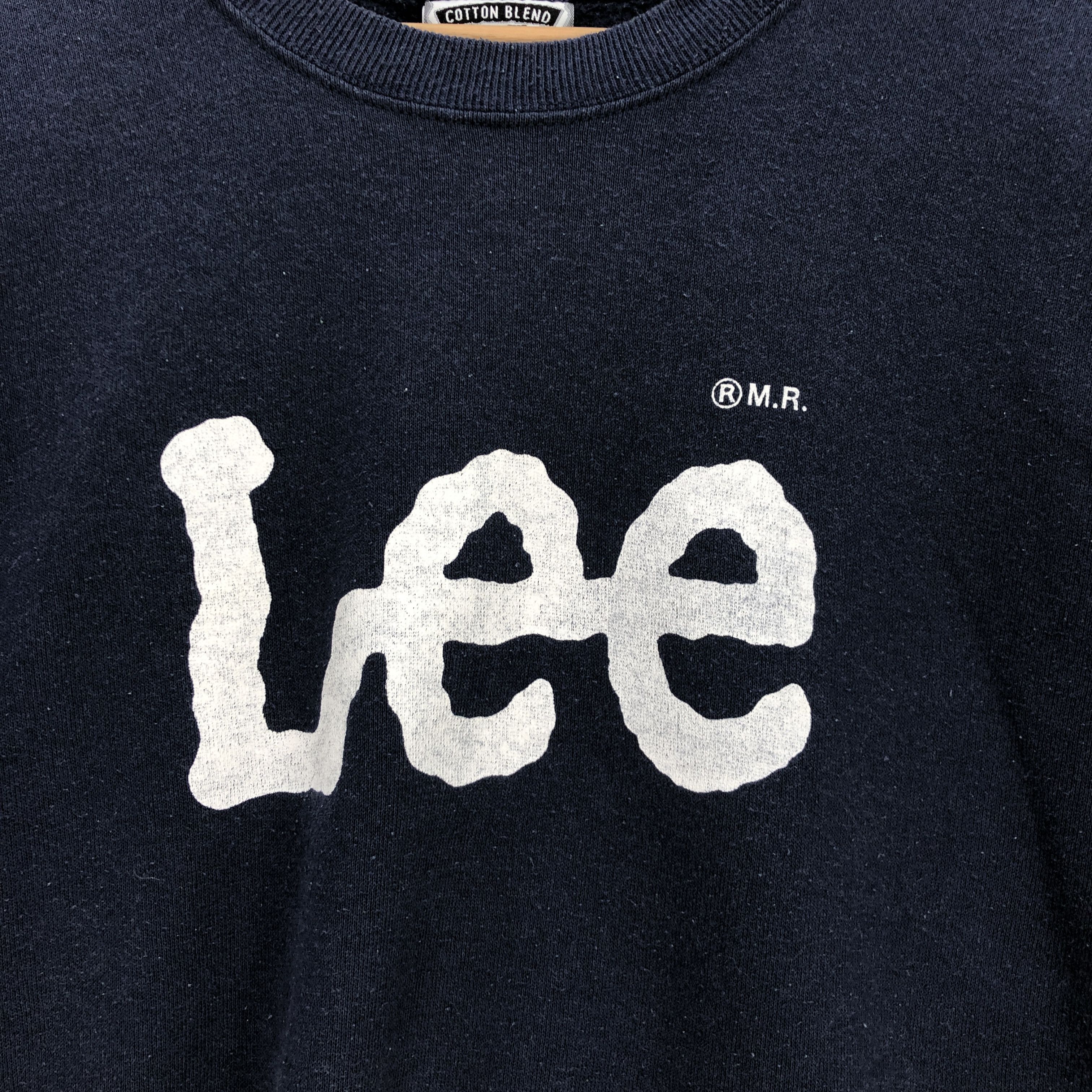 Lee × Vintage Vintage 90s Lee Sweatshirt Navy Blue Lee Sweater Lee Jumper Size US L / EU 52-54 / 3 - 2 Thumbnail