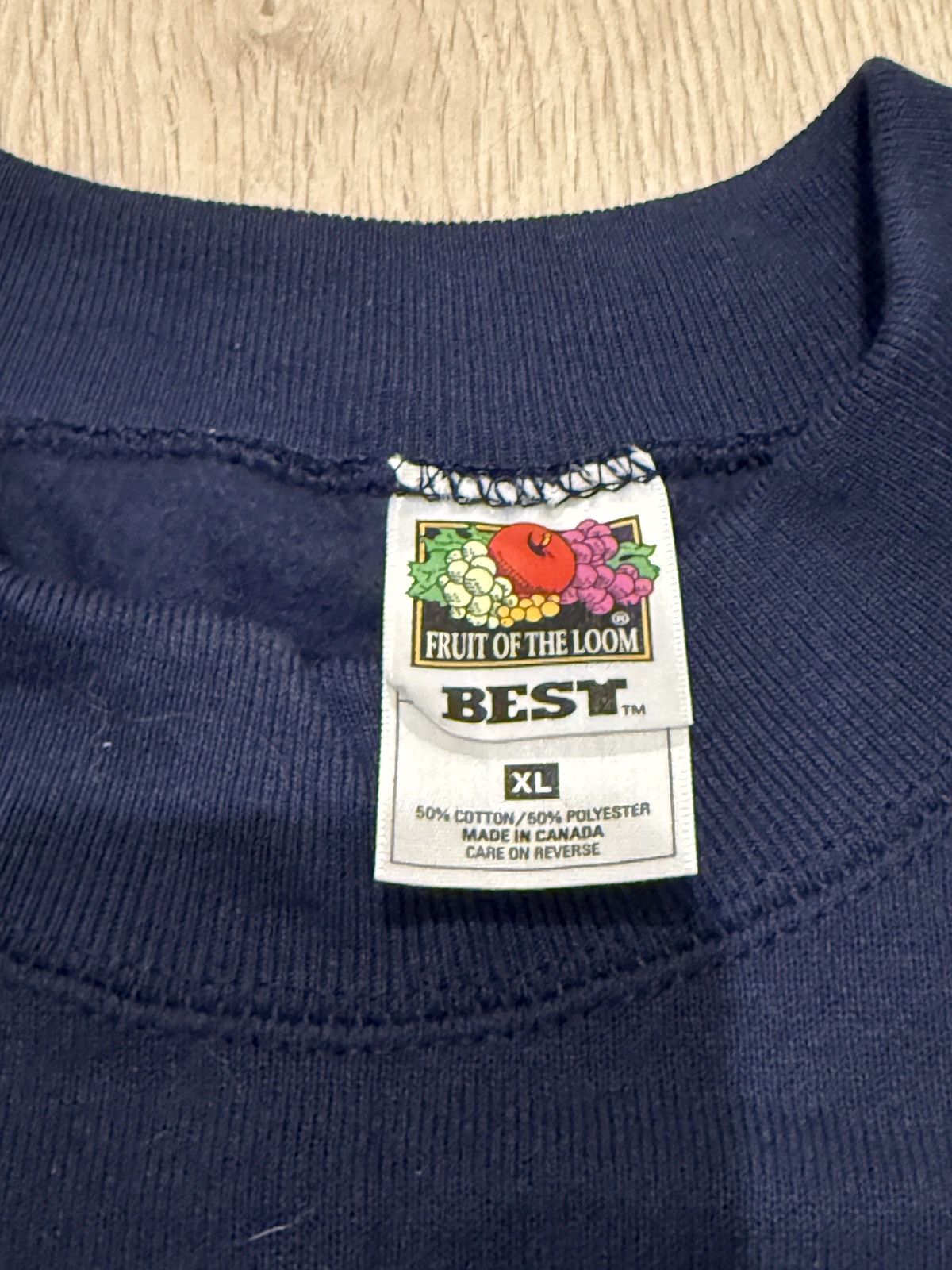 Fruit Of The Loom NOS Vintage 90s Fruit Of The Loom Blank Crewneck Sweatshirt Size US XL / EU 56 / 4 - 2 Thumbnail