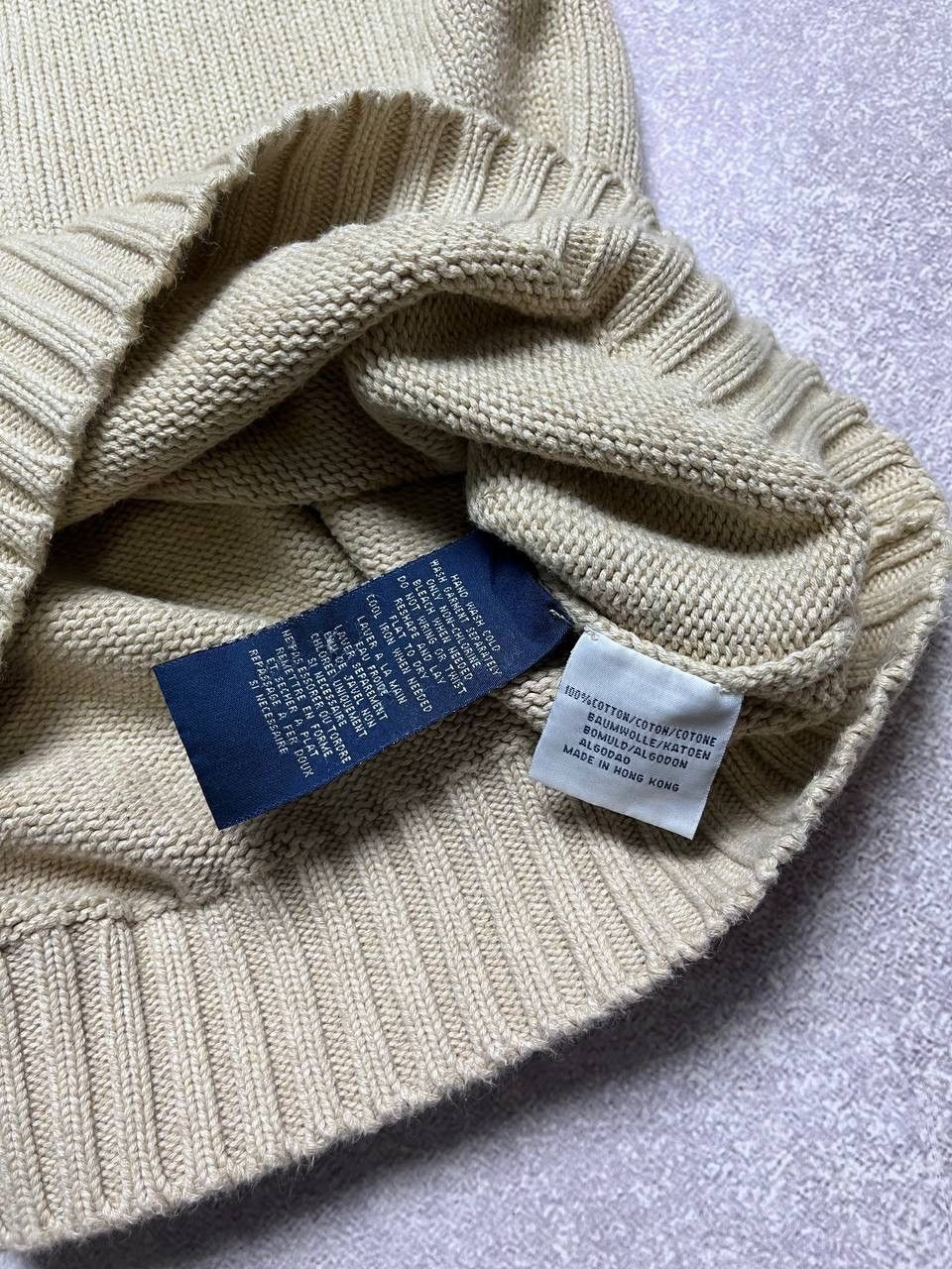 Polo Ralph Lauren VINTAGE POLO RALPH LAUREN KNIT BEIGE VEST SWEATER L Size US L / EU 52-54 / 3 - 5 Thumbnail