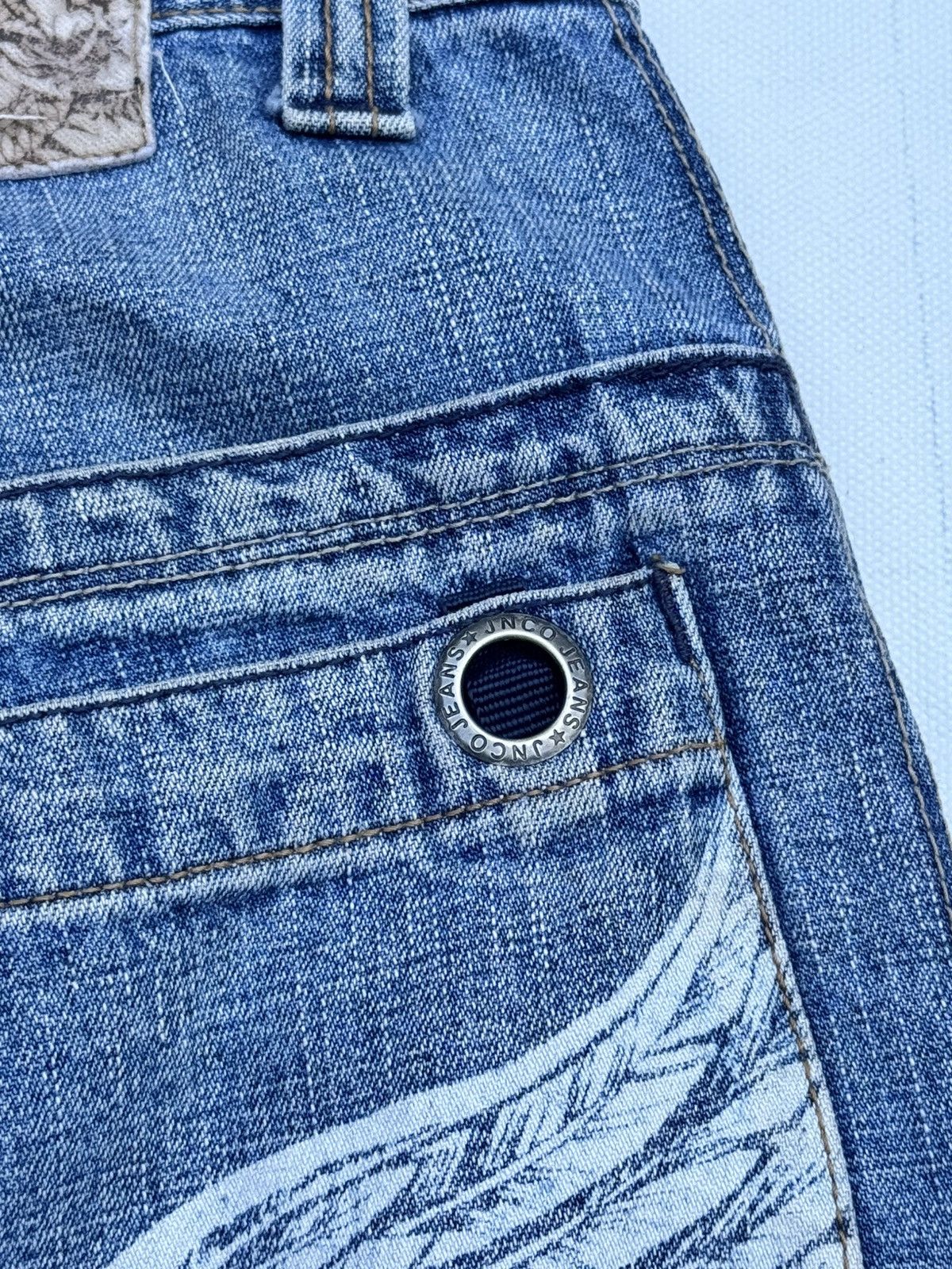 JNCO jnco eagle embroidered 90s baggy denim Size US 36 / EU 52 - 4 Thumbnail