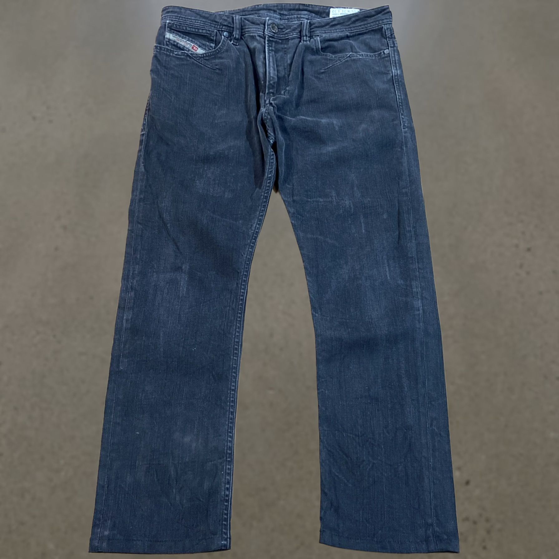 Diesel VINTAGE Diesel Shioner Slim Skinny Jeans Mens 31x32 Dark Wash Distressed Size US 31 - 1 Thumbnail