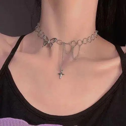 Japanese Brand × Vintage Hip Hop Butterfly Tassel Choker Size ONE SIZE - 2 Thumbnail
