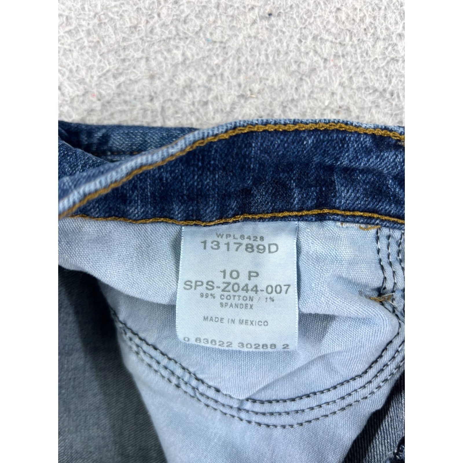 Wrangler VINTAGE Wrangler Jeans Womens 10 P Blue Denim Carpi Cotton Blend Mid Rise 27x18 Size 32" / US 10 / IT 46 - 6 Thumbnail