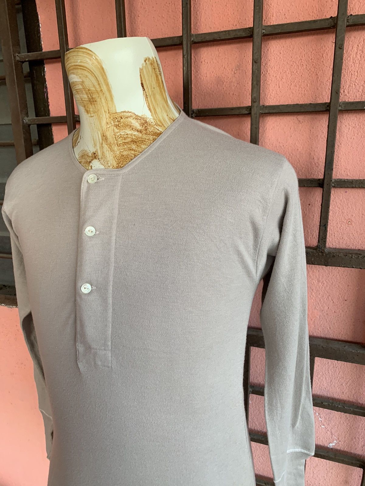 Japanese Brand 🔥 Vintage 80s 90s Mitsukoshi Longsleeves Button Tee Size US M / EU 48-50 / 2 - 2 Thumbnail
