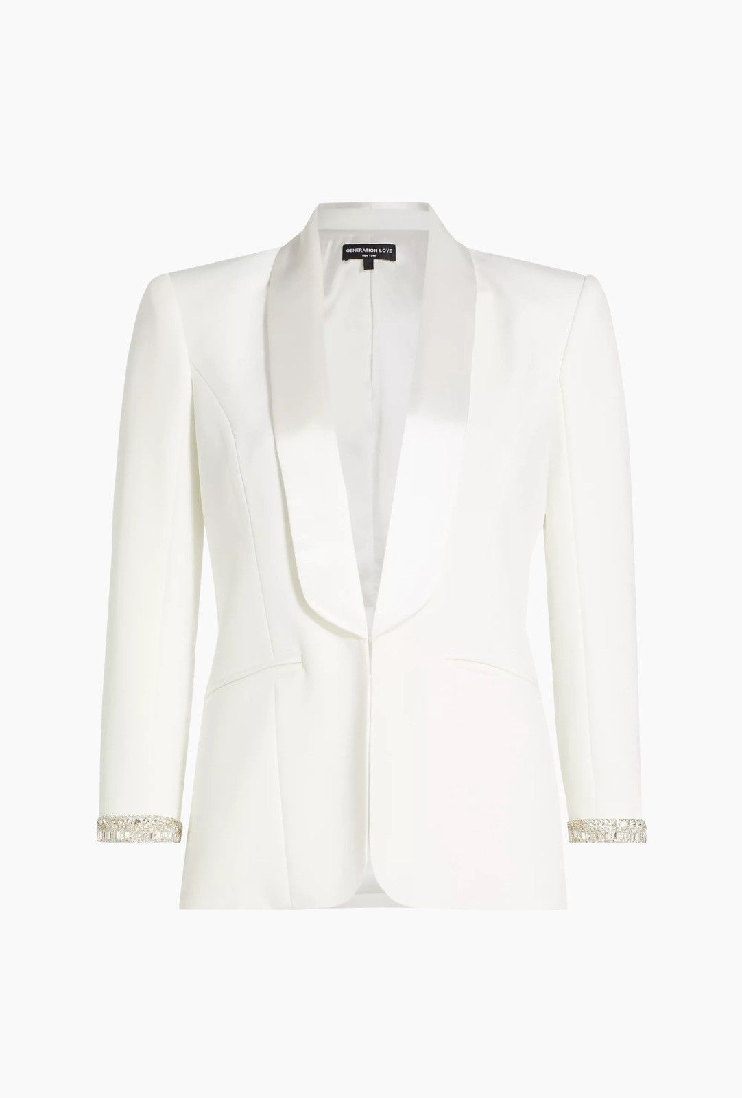 Generation Love Generation Love Argo Crystal Trimmed Crepe Blazer size XS Size XS / US 0-2 / IT 36-38 - 1 Thumbnail