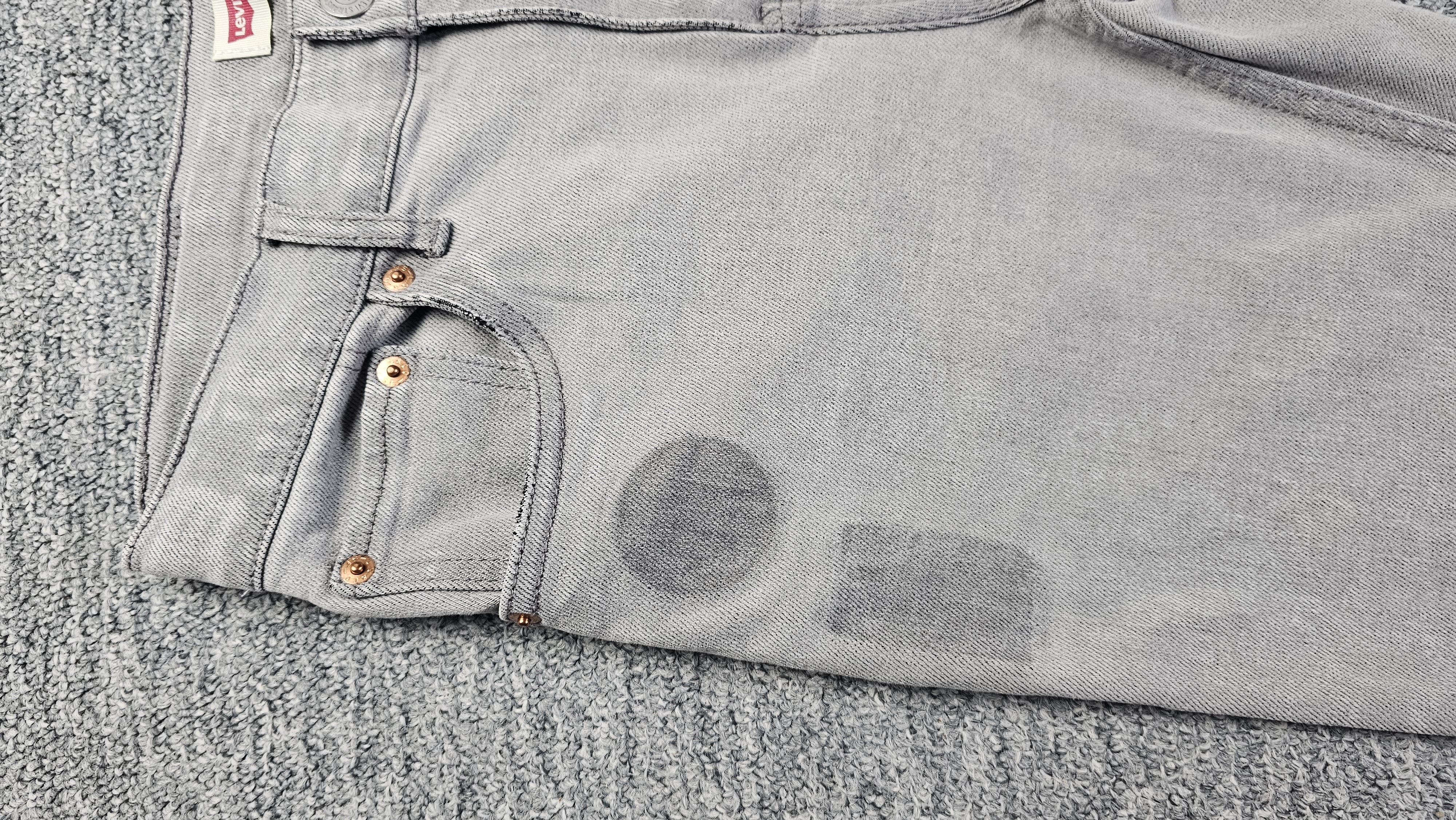 Levi's Levis 512 Slim Taper Jeans Women 29 Gray Heart Patch Y2K Size 29" - 7 Thumbnail
