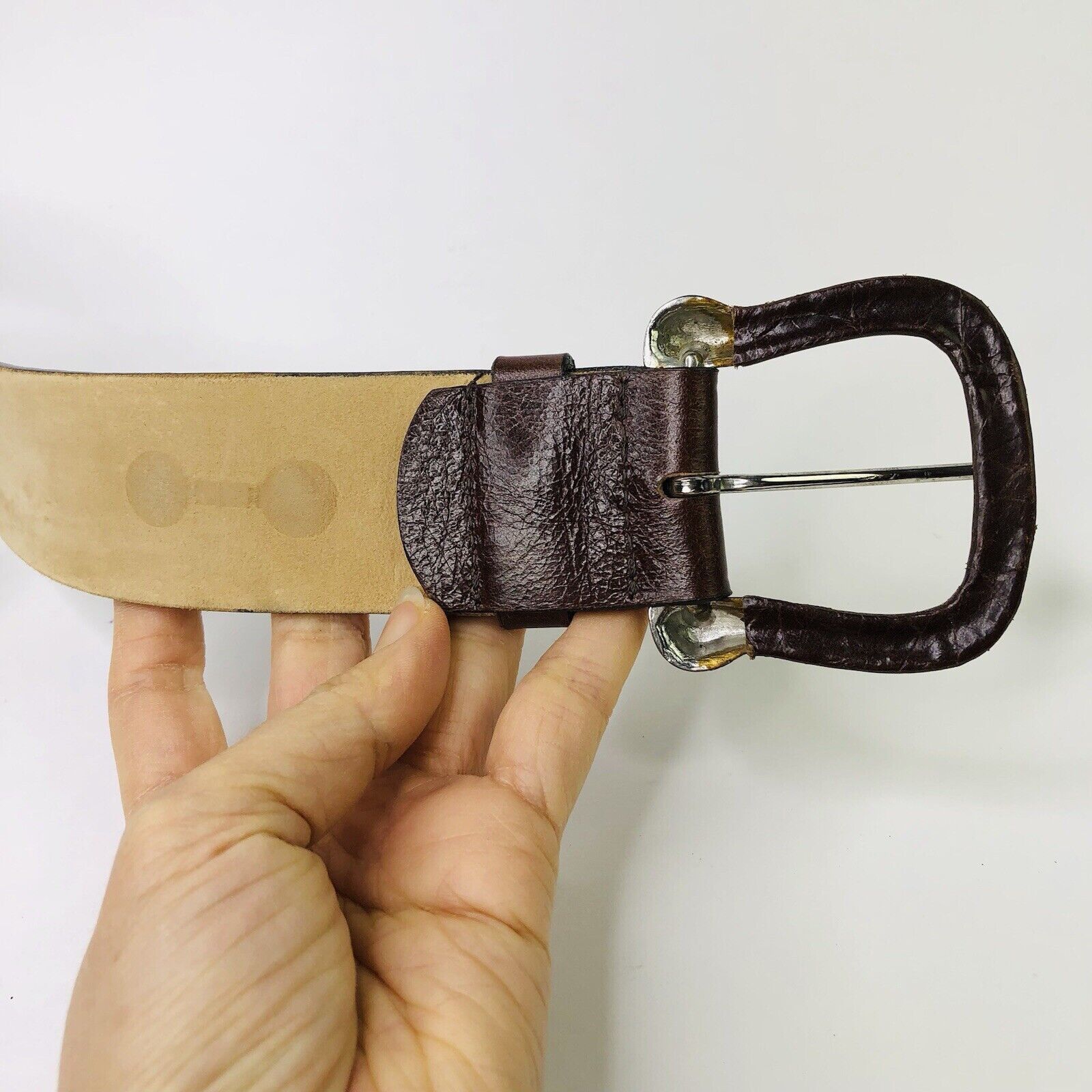 Other STREETS AHEAD Leather Studded Jean Belt Sz M Horseshoe Head Size ONE SIZE - 3 Thumbnail