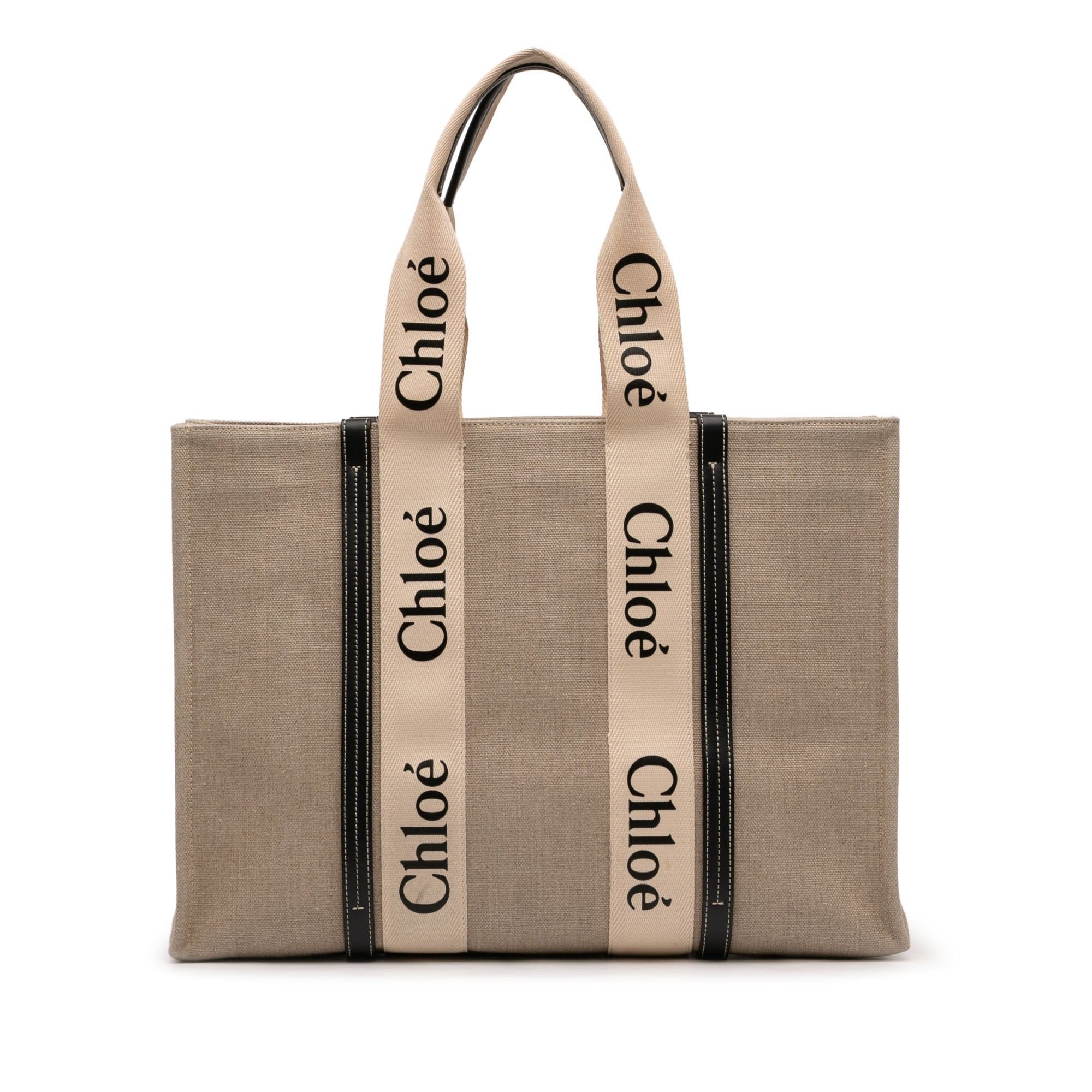 Chloe Large Woody Canvas Tote Bag Size ONE SIZE - 1 Thumbnail