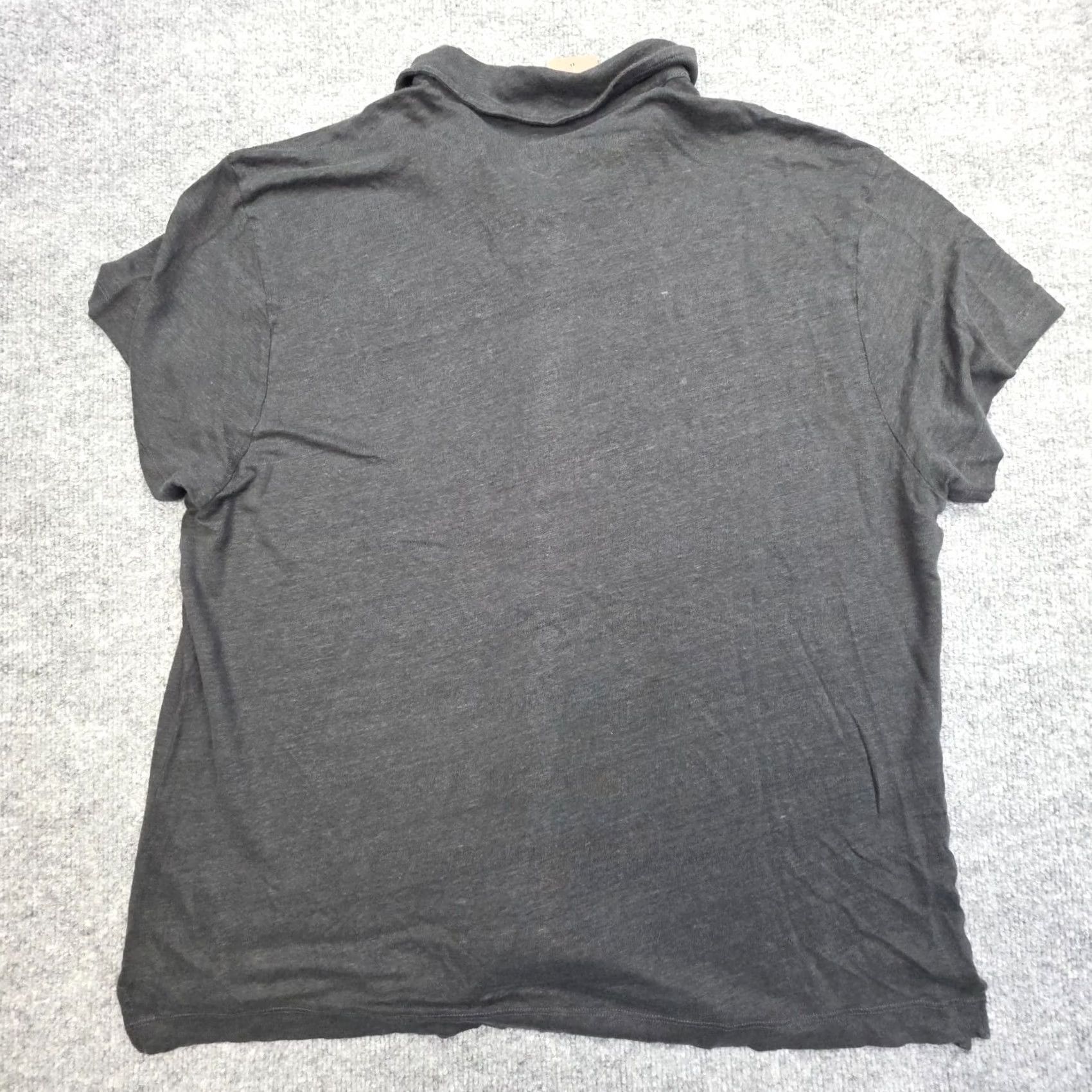 Vintage ALEX Crane Knit Shirt Mens Large Black Night Button Up Linen NWT Polo Short Sleeve Collared Knit Linen Solid Size US L / EU 52-54 / 3 - 2 Thumbnail