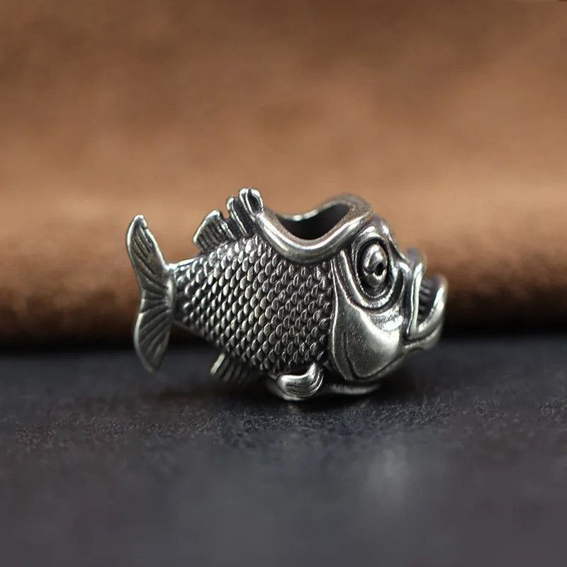Handmade 3Pcs Piranha Fish Knife Beads Paracord Bead Zipper Umbrella Size ONE SIZE - 4 Thumbnail