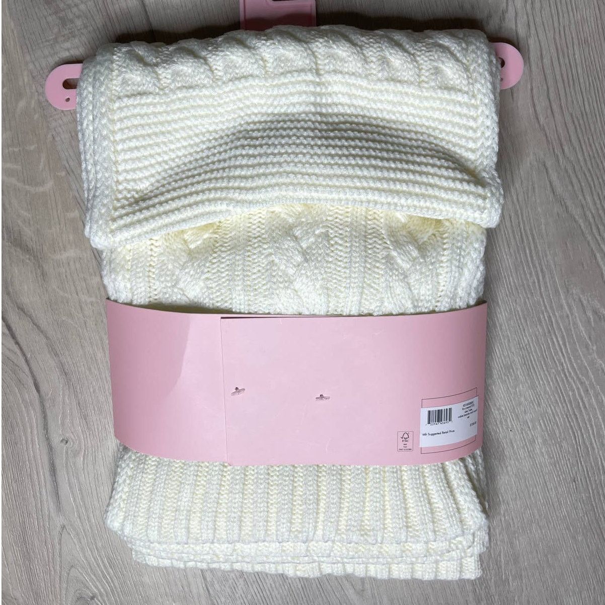 Kate Spade kate spade Cable-Knit Beanie Hat & Muffler scarf Set Cream Size ONE SIZE - 4 Thumbnail